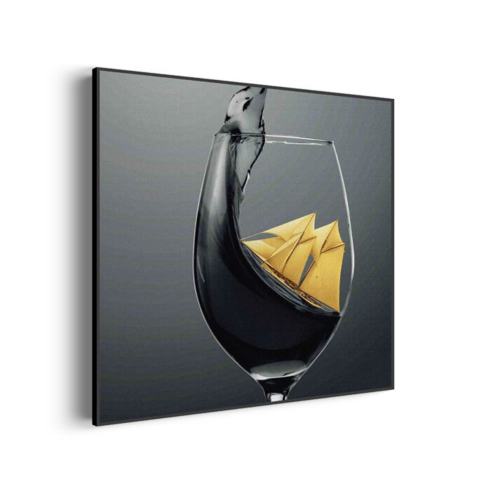 Akoestisch Schilderij Sailing Wine 01 Vierkant Template Vierkant Rond eten en drinken 80 1 3 scaled 1