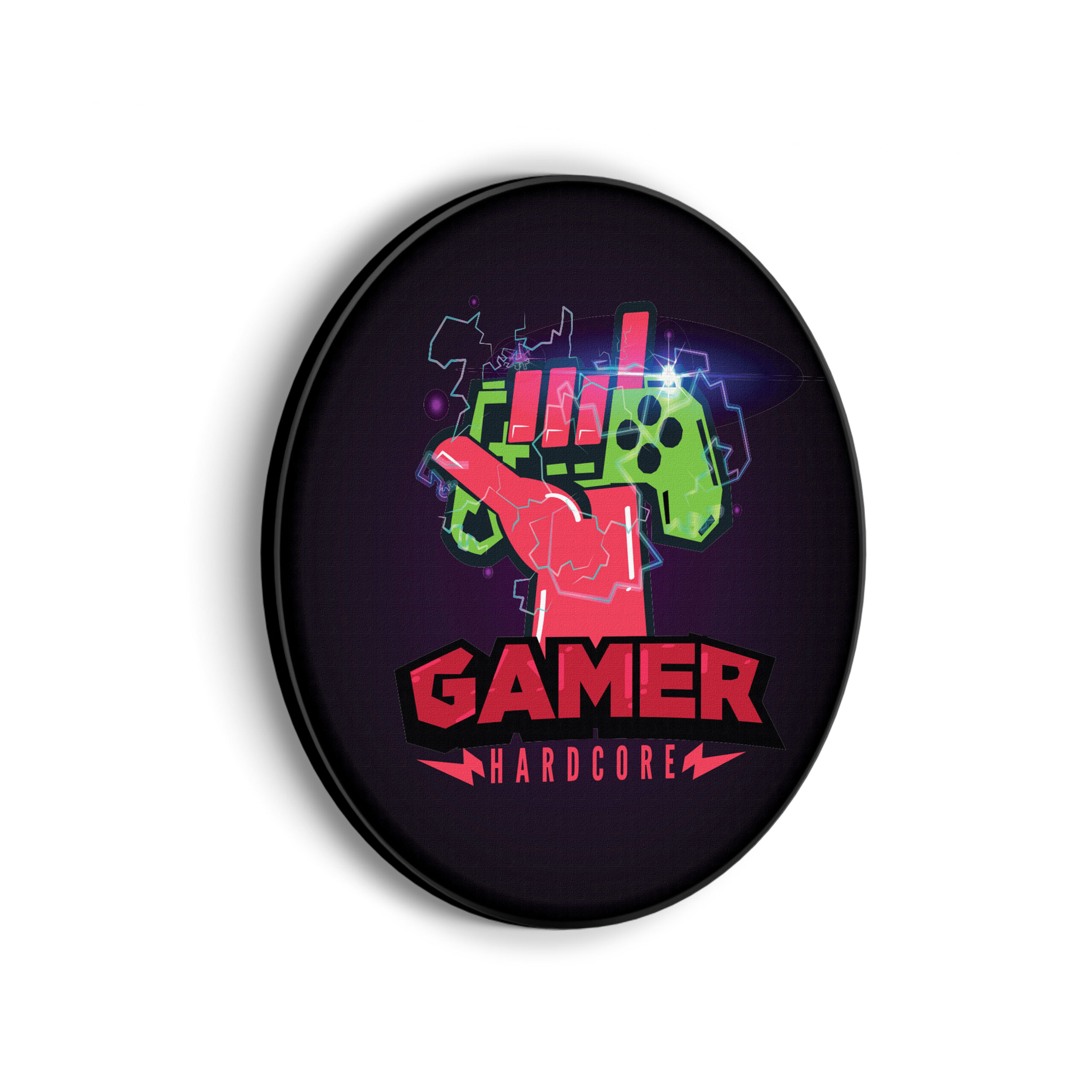 Akoestisch Schilderij Gamer Hardcore Rond - Muurcirkel Template Vierkant Rond gaming en spel 11 1 2 scaled 1