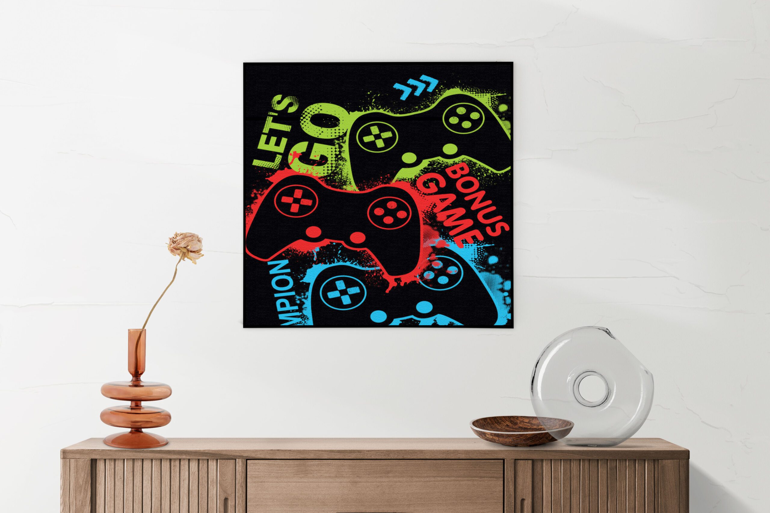 Akoestisch Schilderij Let's Game Vierkant Template Vierkant Rond gaming en spel 17 2 scaled 1