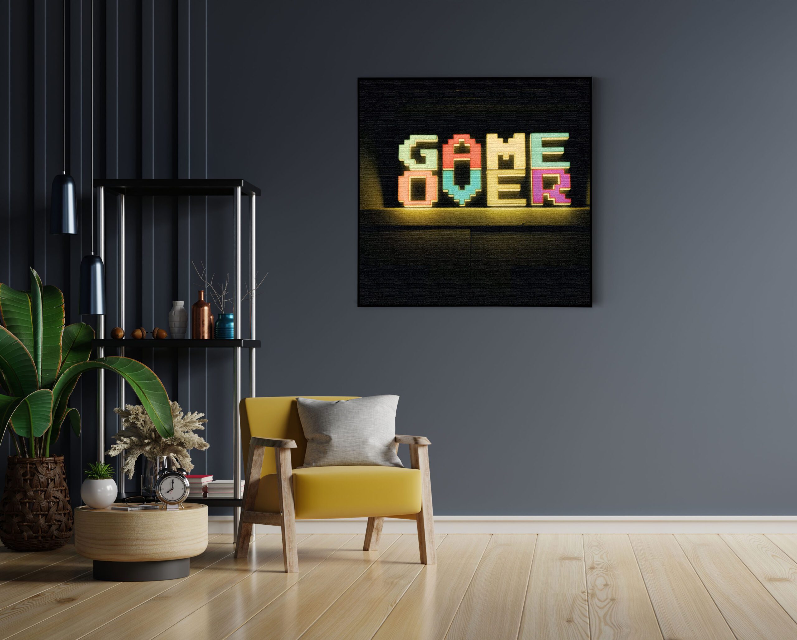 Akoestisch Schilderij Game Over Vierkant Template Vierkant Rond gaming en spel 2 1 1 scaled 1