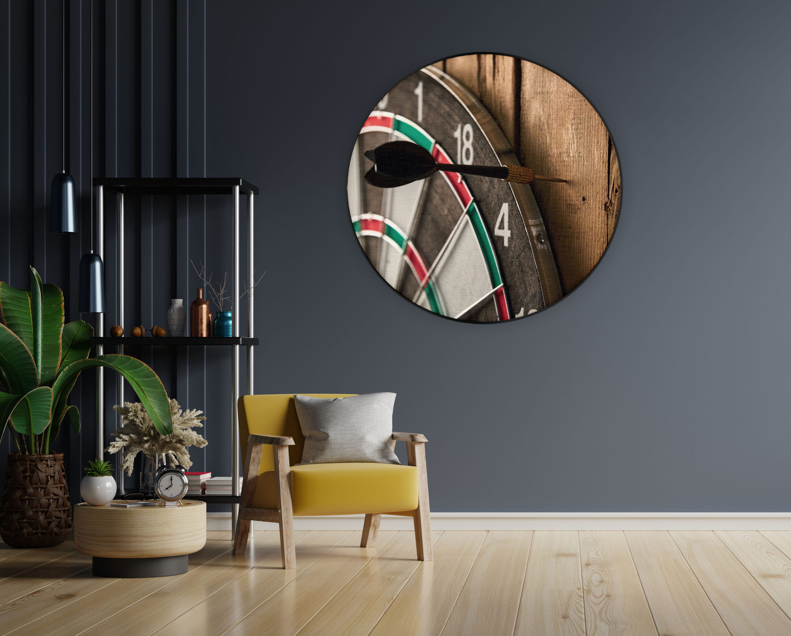 Akoestisch Schilderij Dartbord Rond - Muurcirkel Template Vierkant Rond gaming en spel 20 1 3 scaled 1