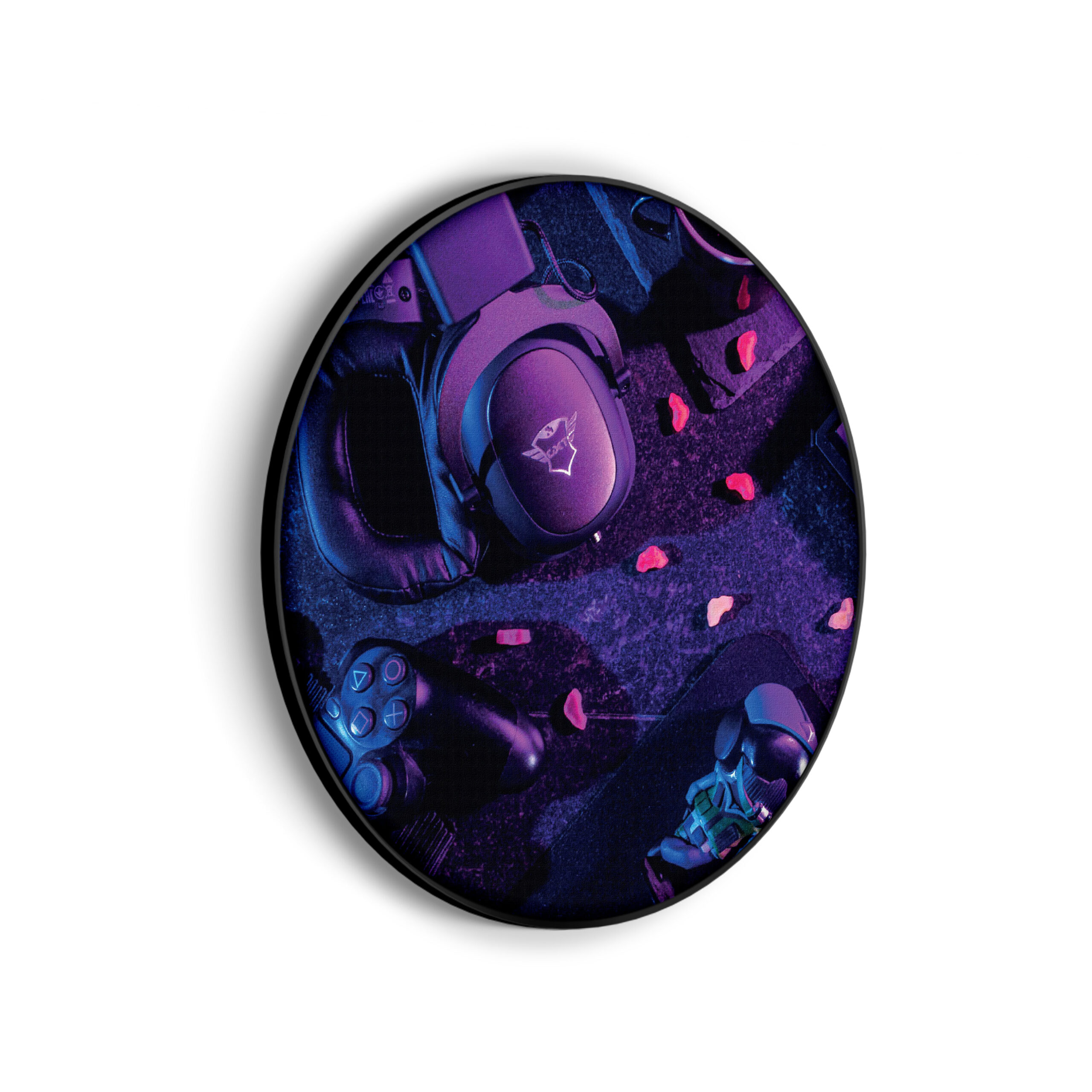 Akoestisch Schilderij Gaming Set Rond - Muurcirkel Template Vierkant Rond gaming en spel 7 1 2 scaled 1