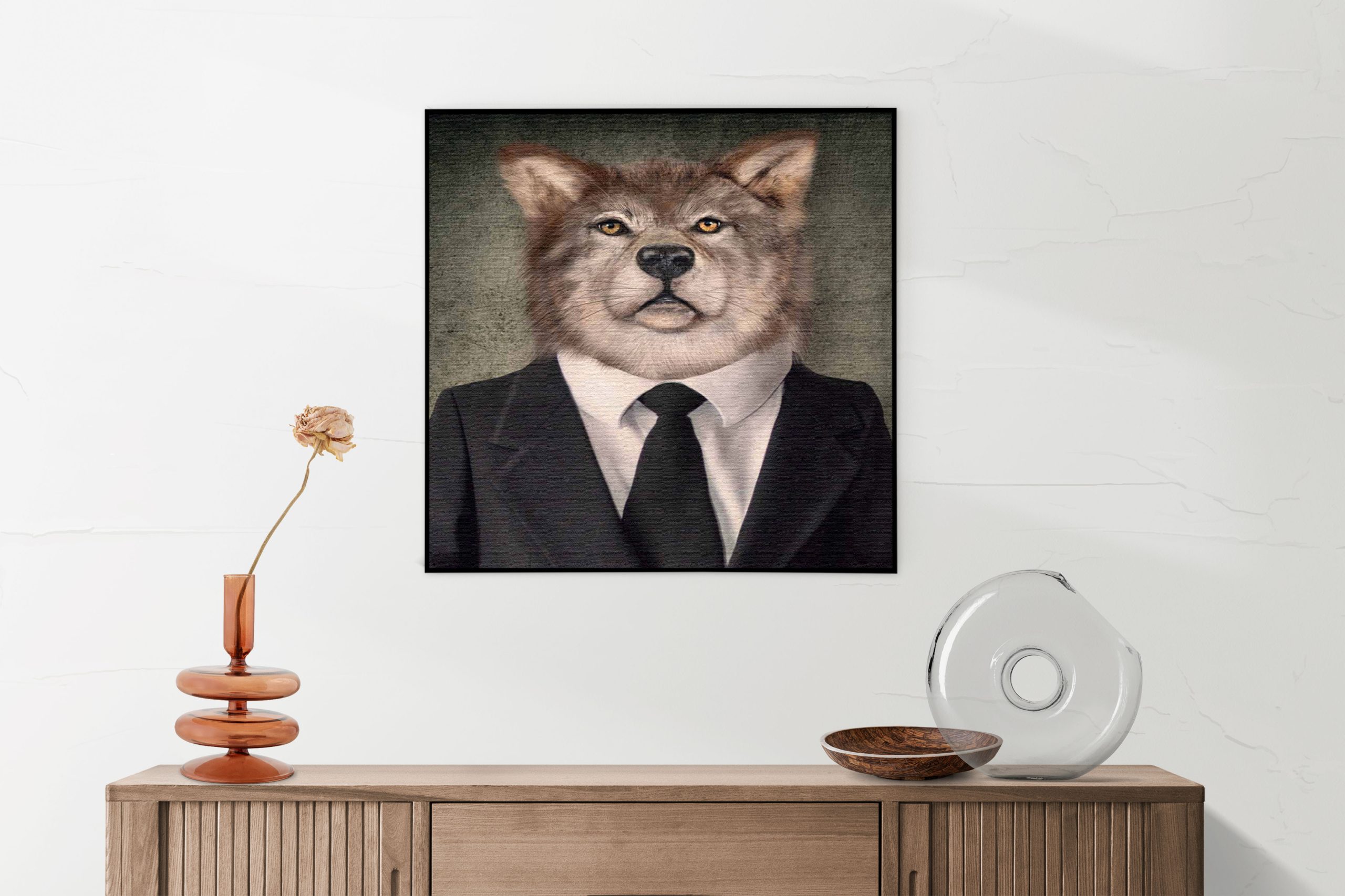 Akoestisch Schilderij Menselijke Vos In Casual Pak Vierkant Template Vierkant Rond ironisch 5 1 1 scaled 1