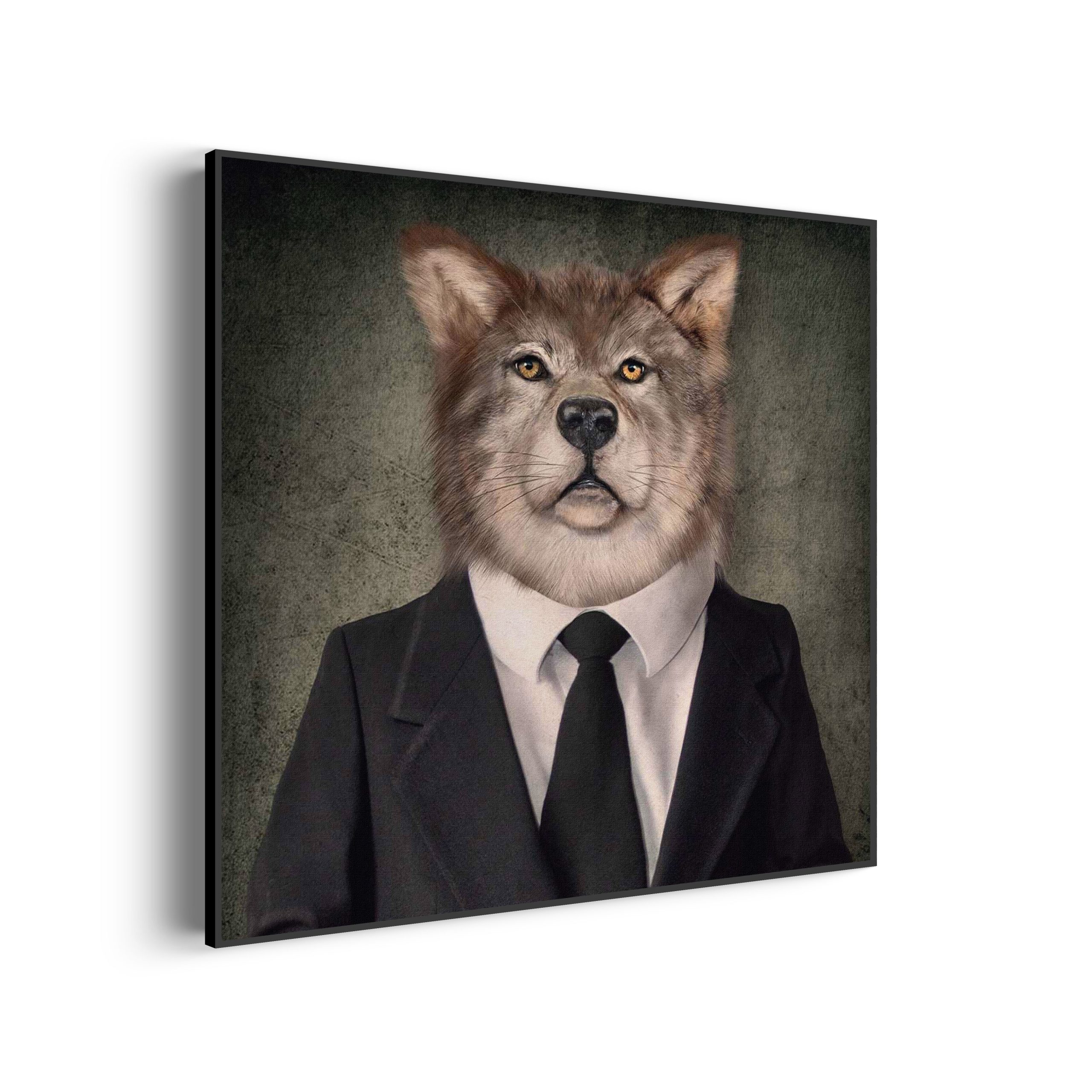 Akoestisch Schilderij Menselijke Vos In Casual Pak Vierkant Template Vierkant Rond ironisch 5 scaled 1