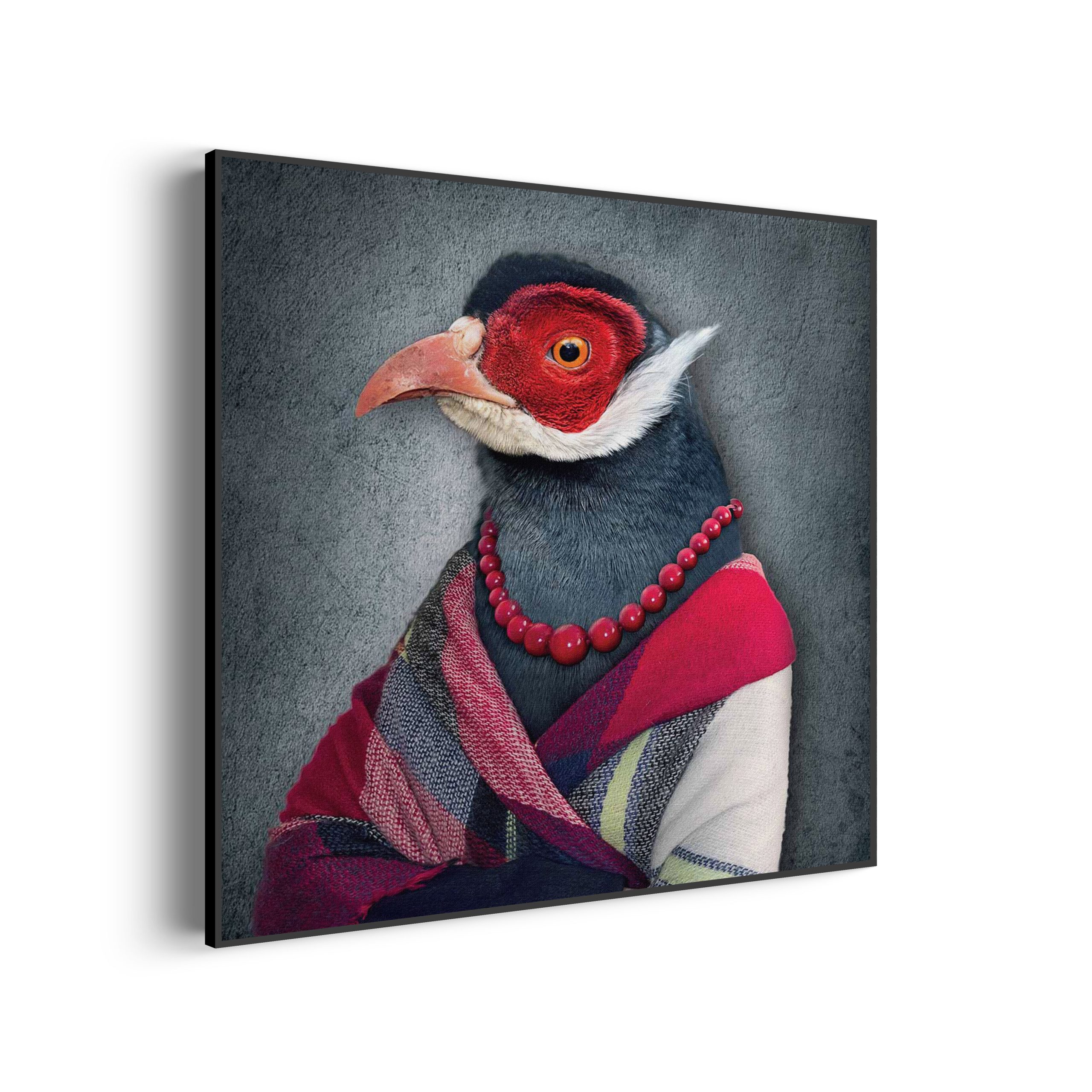 Akoestisch Schilderij Menselijke Vrouwelijke Vogel Vierkant Template Vierkant Rond ironisch 6 scaled 1
