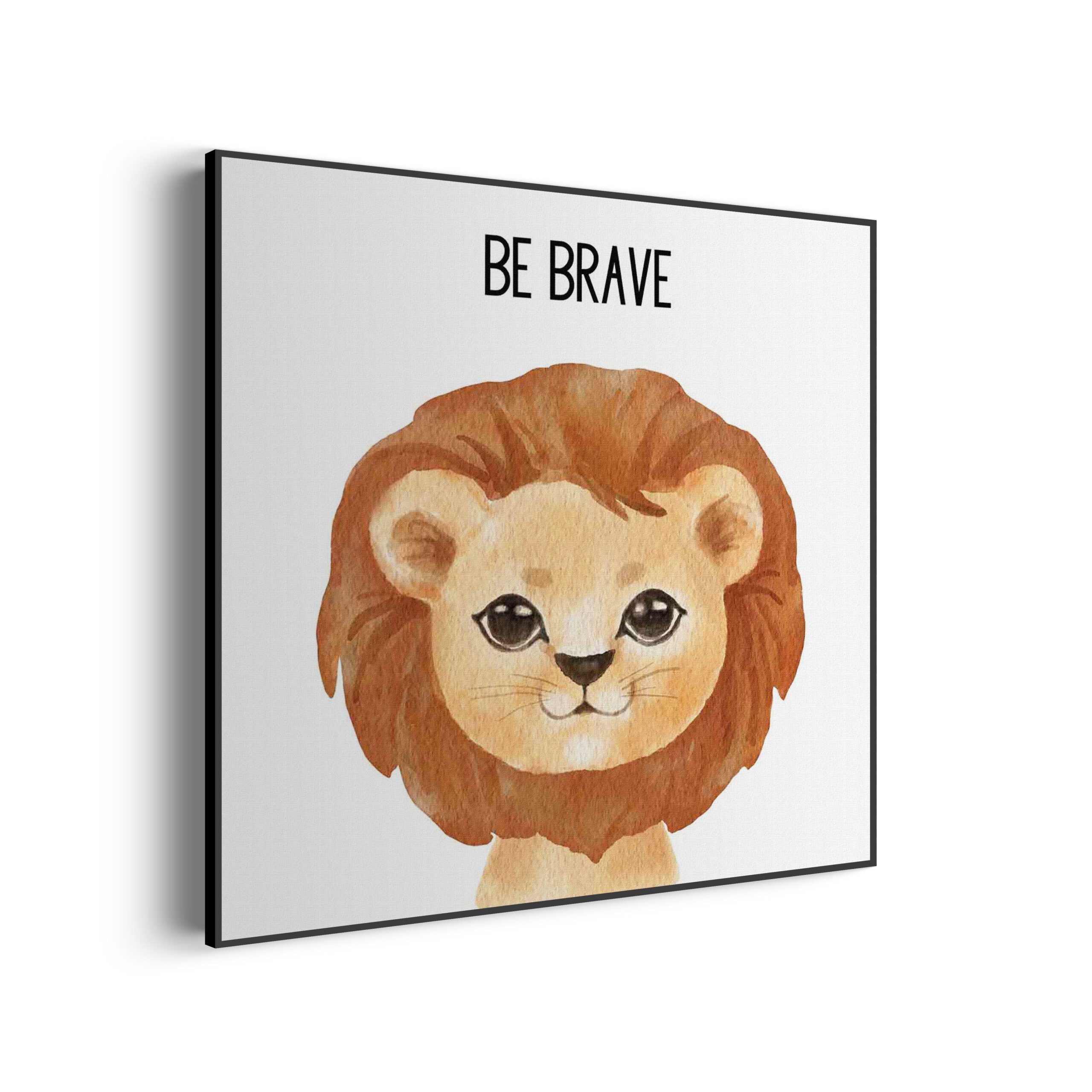 Akoestisch Schilderij Be Brave Leeuw Vierkant Template Vierkant Rond kinderen 10 scaled 1