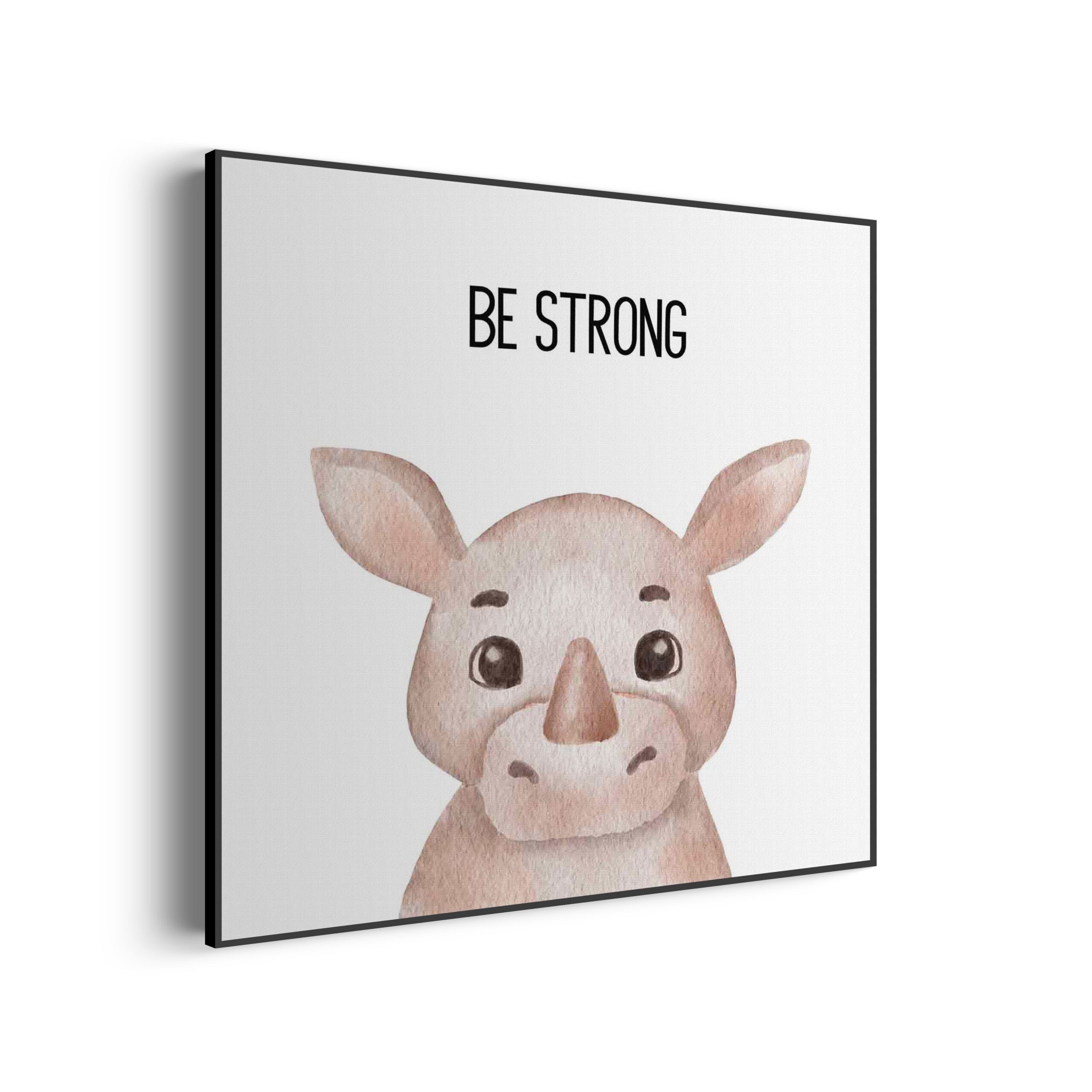 Akoestisch Schilderij Be Strong Neushoorntje Vierkant Template Vierkant Rond kinderen 12 scaled 1