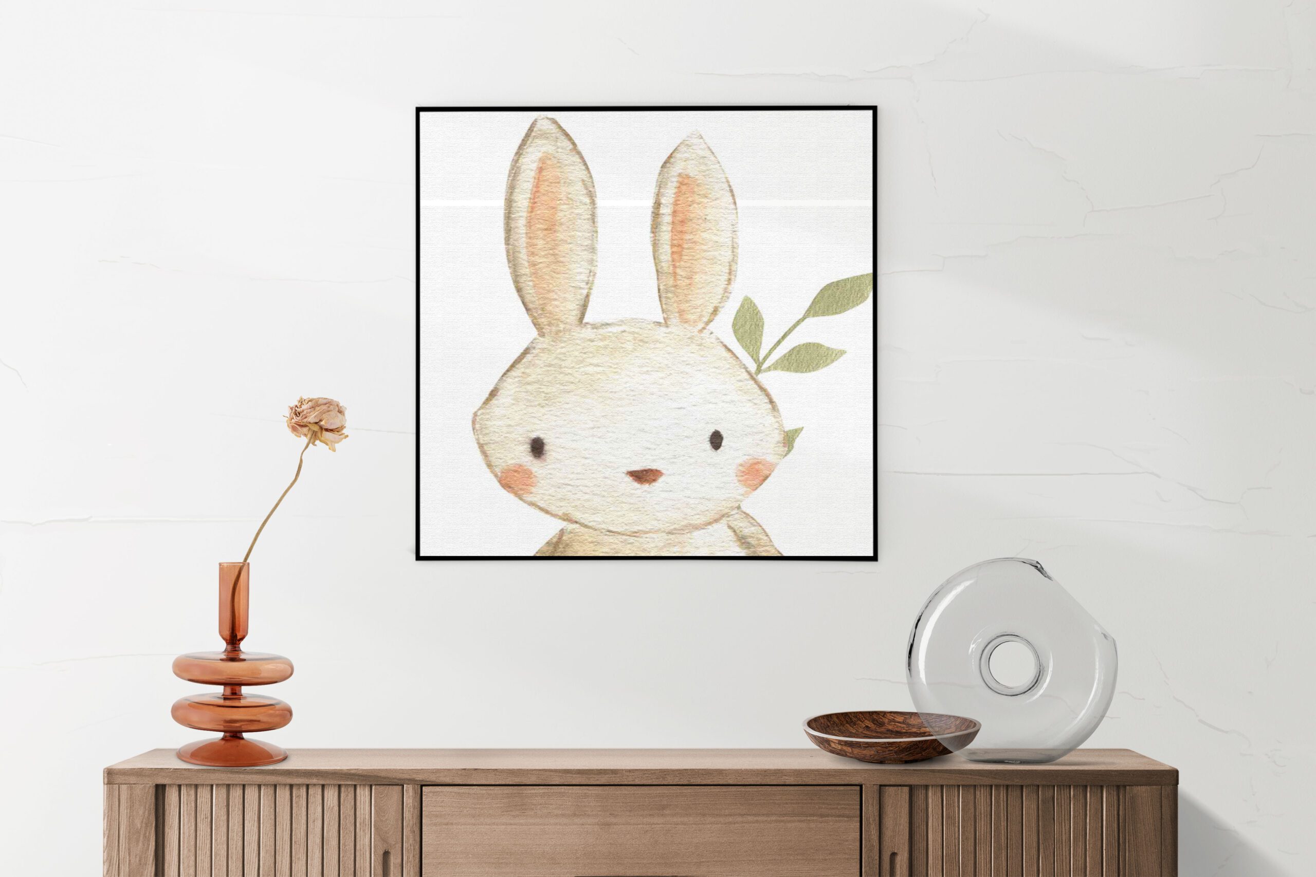 Akoestisch Schilderij Lief Klein Konijntje Vierkant Template Vierkant Rond kinderen 15 1 scaled 1