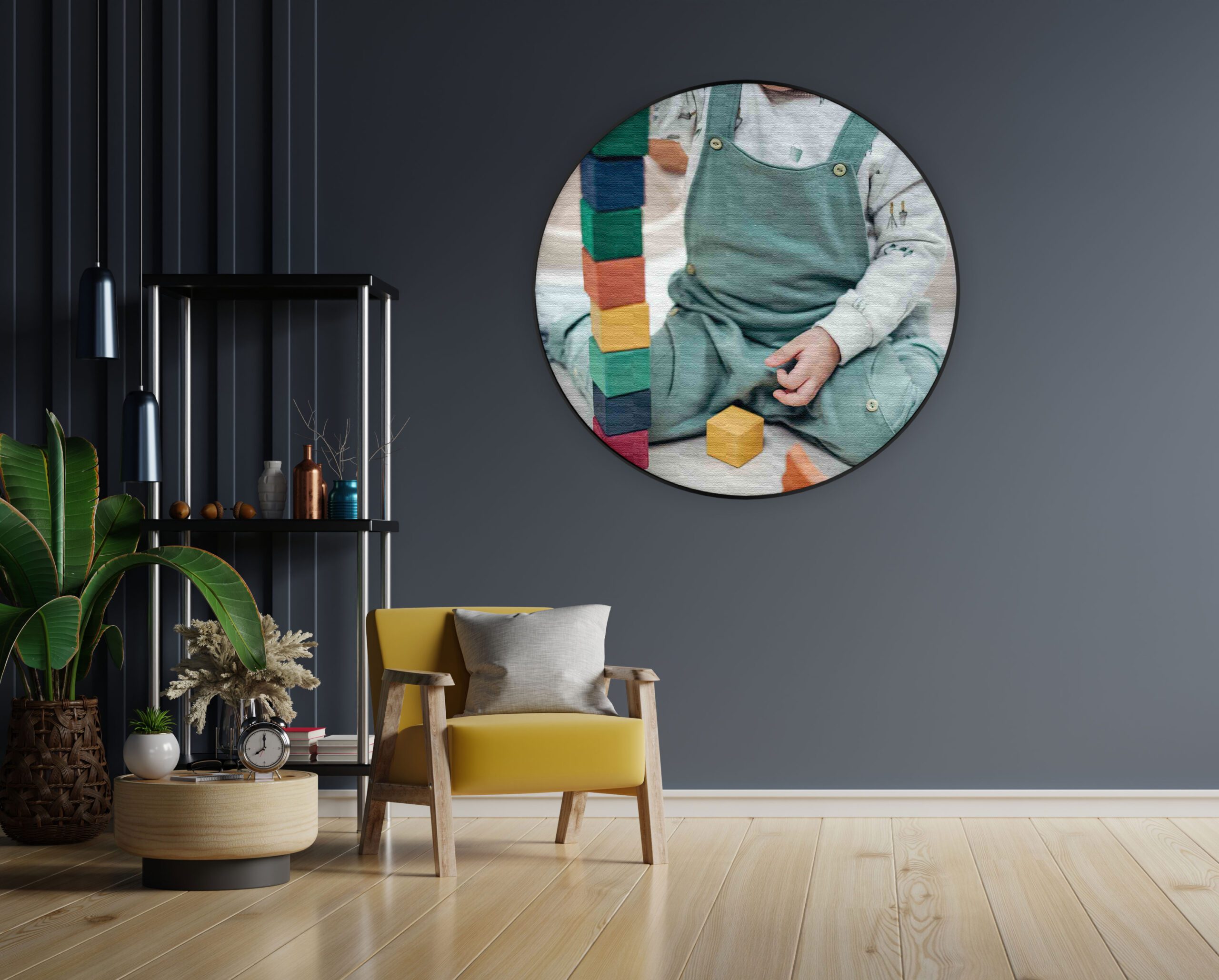 Akoestisch Schilderij Spelend Kind Rond - Muurcirkel Template Vierkant Rond kinderen 22 1 3 scaled 1