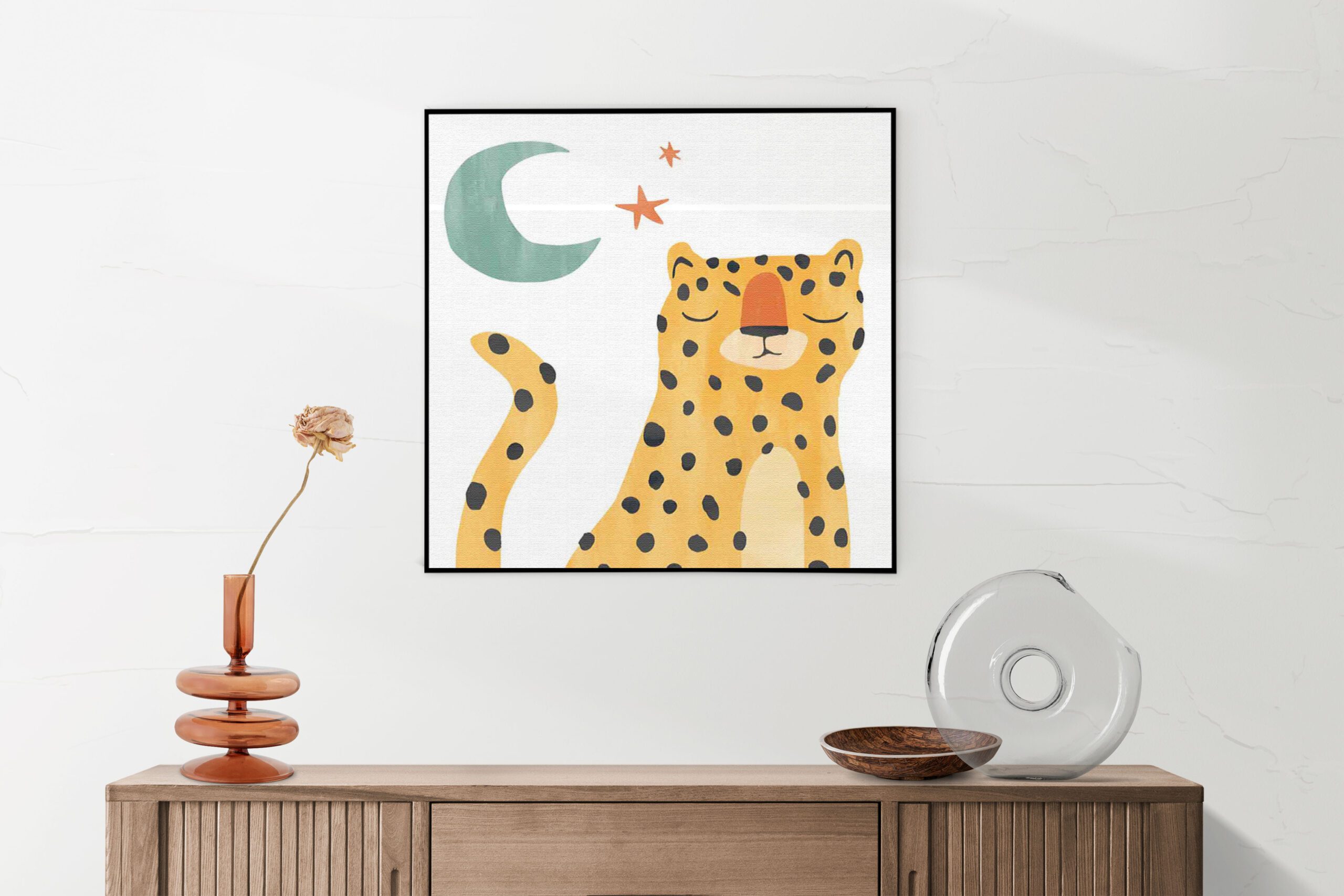 Akoestisch Schilderij Luie Luipaardje Vierkant Template Vierkant Rond kinderen 24 1 scaled 1