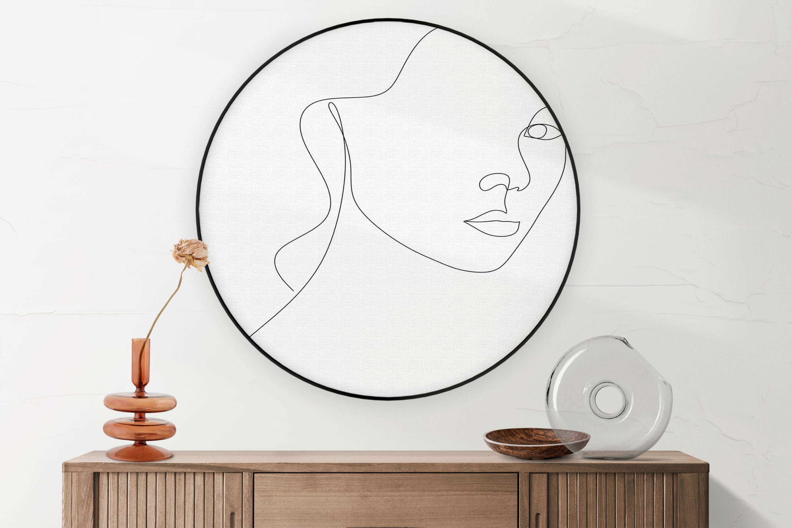 Akoestisch Schilderij Half Golvend Door Het Leven Rond - Muurcirkel Template Vierkant Rond lifestyle 11 1 2 scaled 1