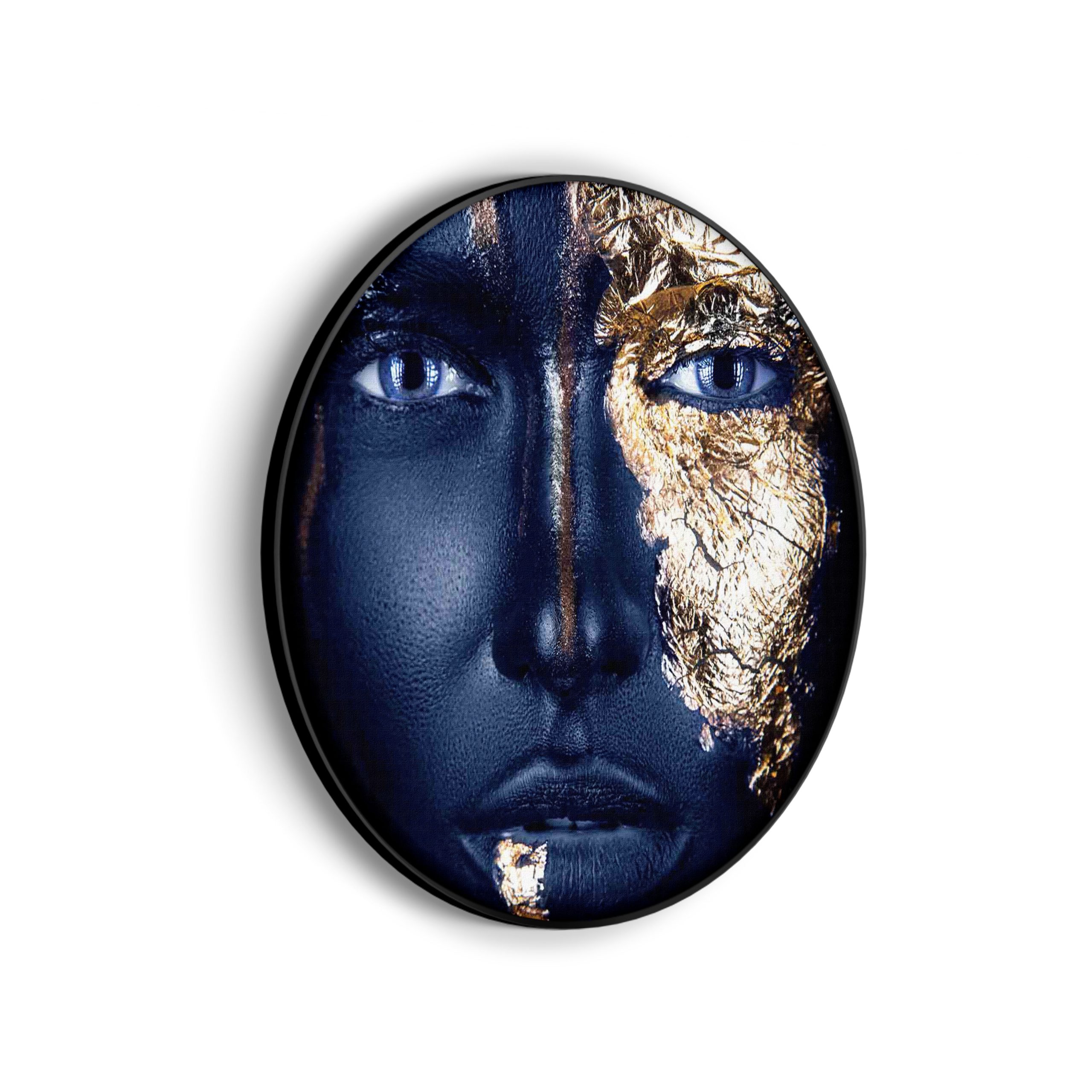 Akoestisch Schilderij Golden Whoman 03 Rond - Muurcirkel Template Vierkant Rond lifestyle 14 scaled 1