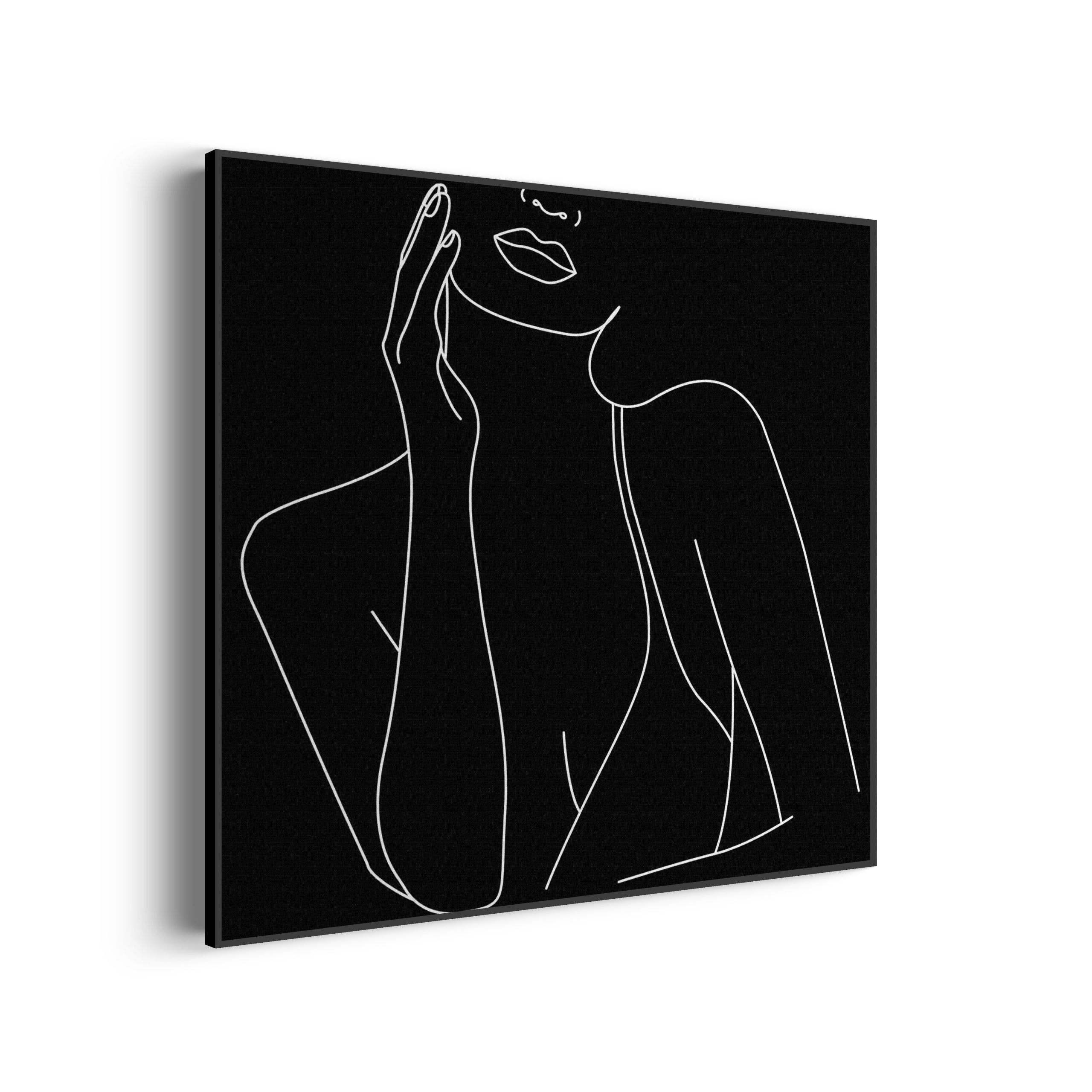 Akoestisch SchilderijBlack and White Model 01 Vierkant Template Vierkant Rond lifestyle 20 1 3 scaled 1