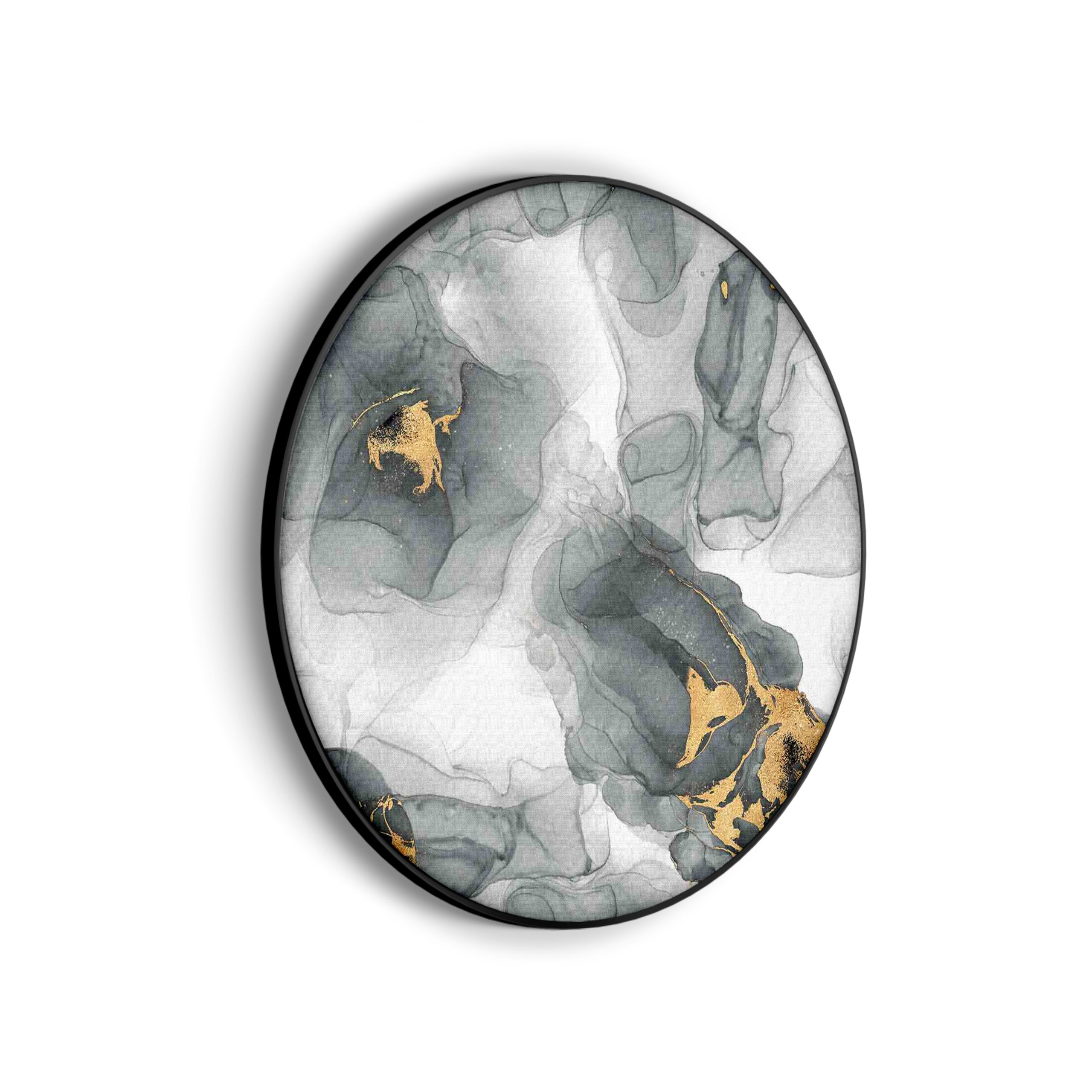 Akoestisch Schilderij Abstract Marmer Look Grijs met Goud 04 Rond - Muurcirkel Template Vierkant Rond marmer 13 scaled 1