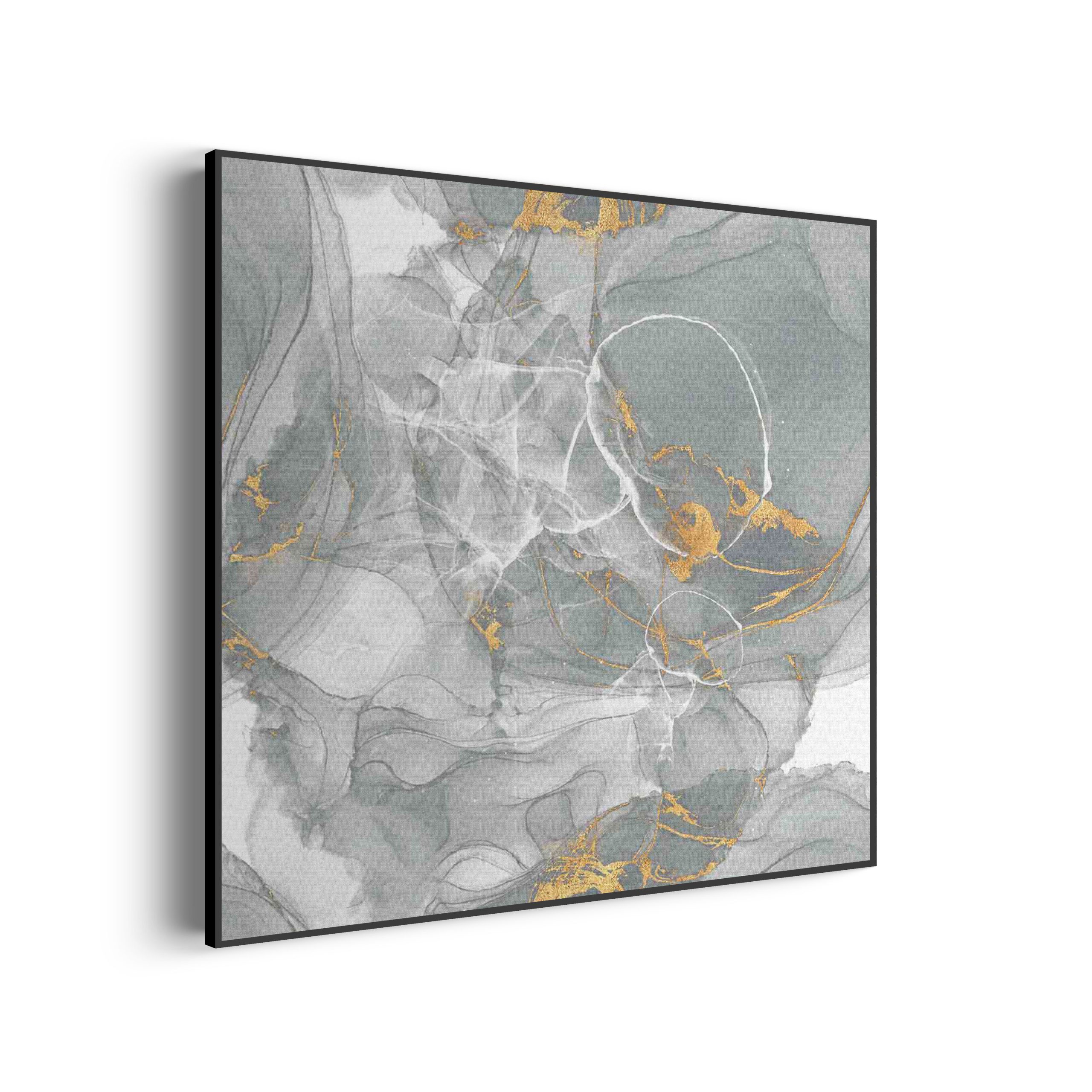 Akoestisch Schilderij Abstract Marmer Look Grijs met Goud 06 Vierkant Template Vierkant Rond marmer 17 1 3 scaled 1