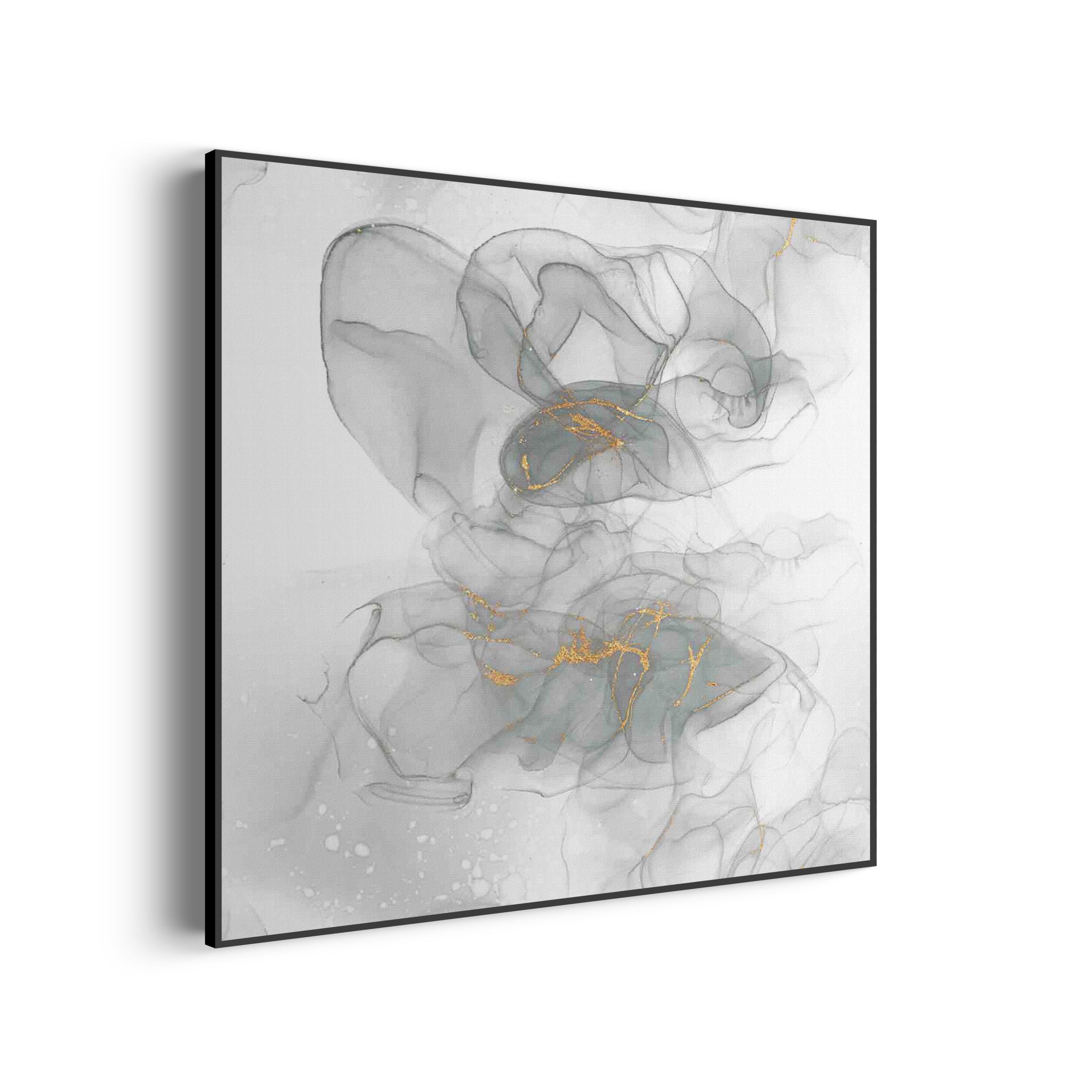 Akoestisch Schilderij Abstract Marmer Look Grijs met Goud 07 Vierkant Template Vierkant Rond marmer 18 1 3 scaled 1