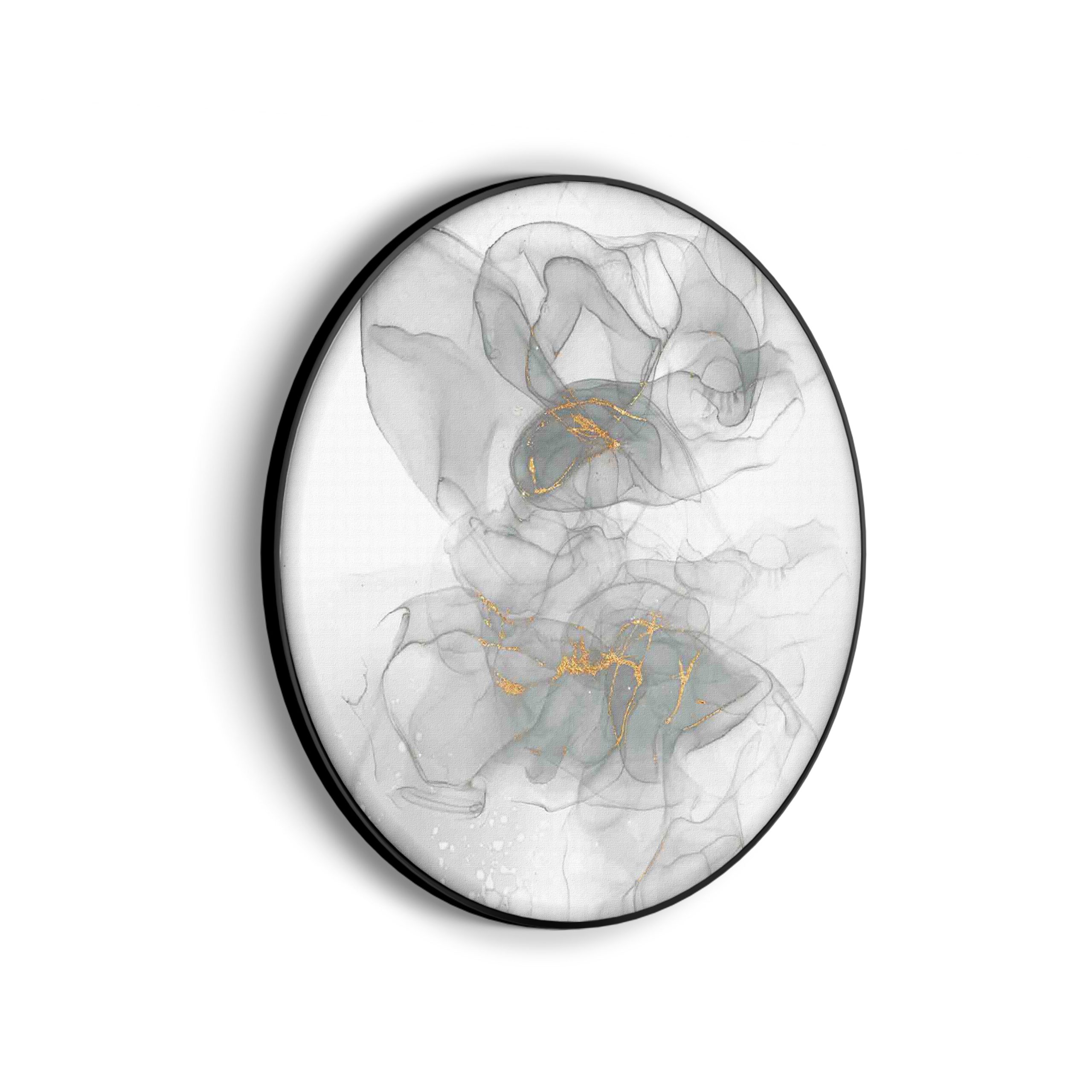 Akoestisch Schilderij Abstract Marmer Look Grijs met Goud 07 Rond - Muurcirkel Template Vierkant Rond marmer 18 scaled 1