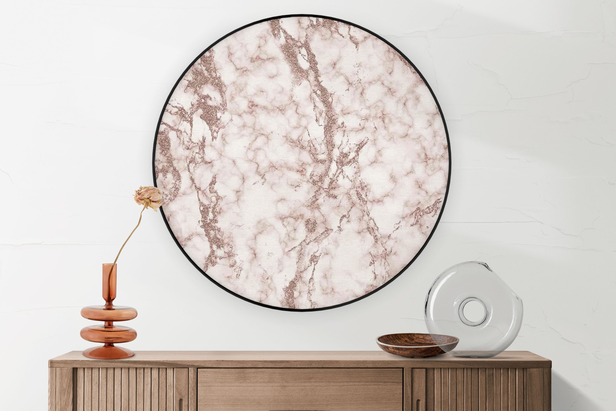 Akoestisch Schilderij Basis Marmer Look Bruin Rond - Muurcirkel Template Vierkant Rond marmer 2 1 2 scaled 1