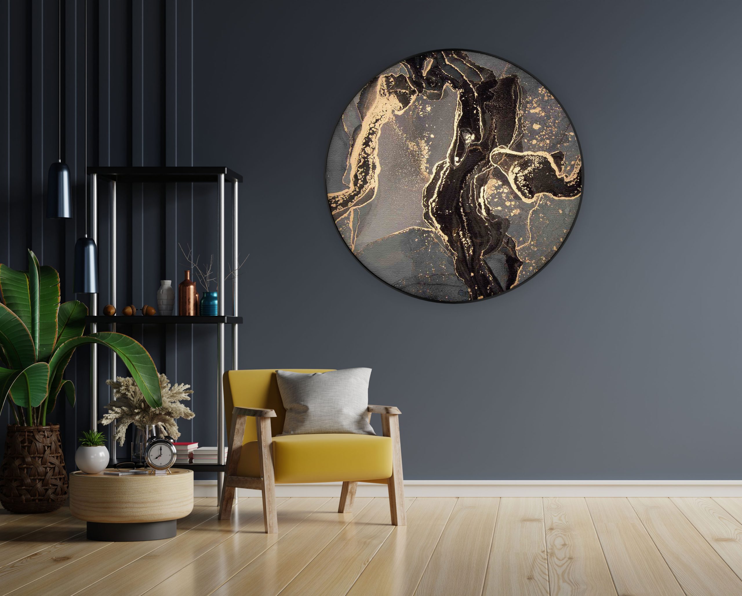 Akoestisch Schilderij Marmer Look Hotel Chique 02 Rond - Muurcirkel Template Vierkant Rond marmer 21 1 1 scaled 1