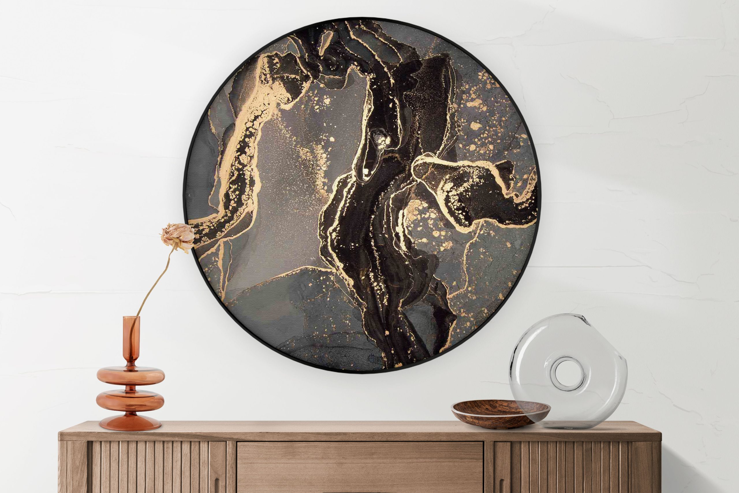 Akoestisch Schilderij Marmer Look Hotel Chique 02 Rond - Muurcirkel Template Vierkant Rond marmer 21 1 2 scaled 1