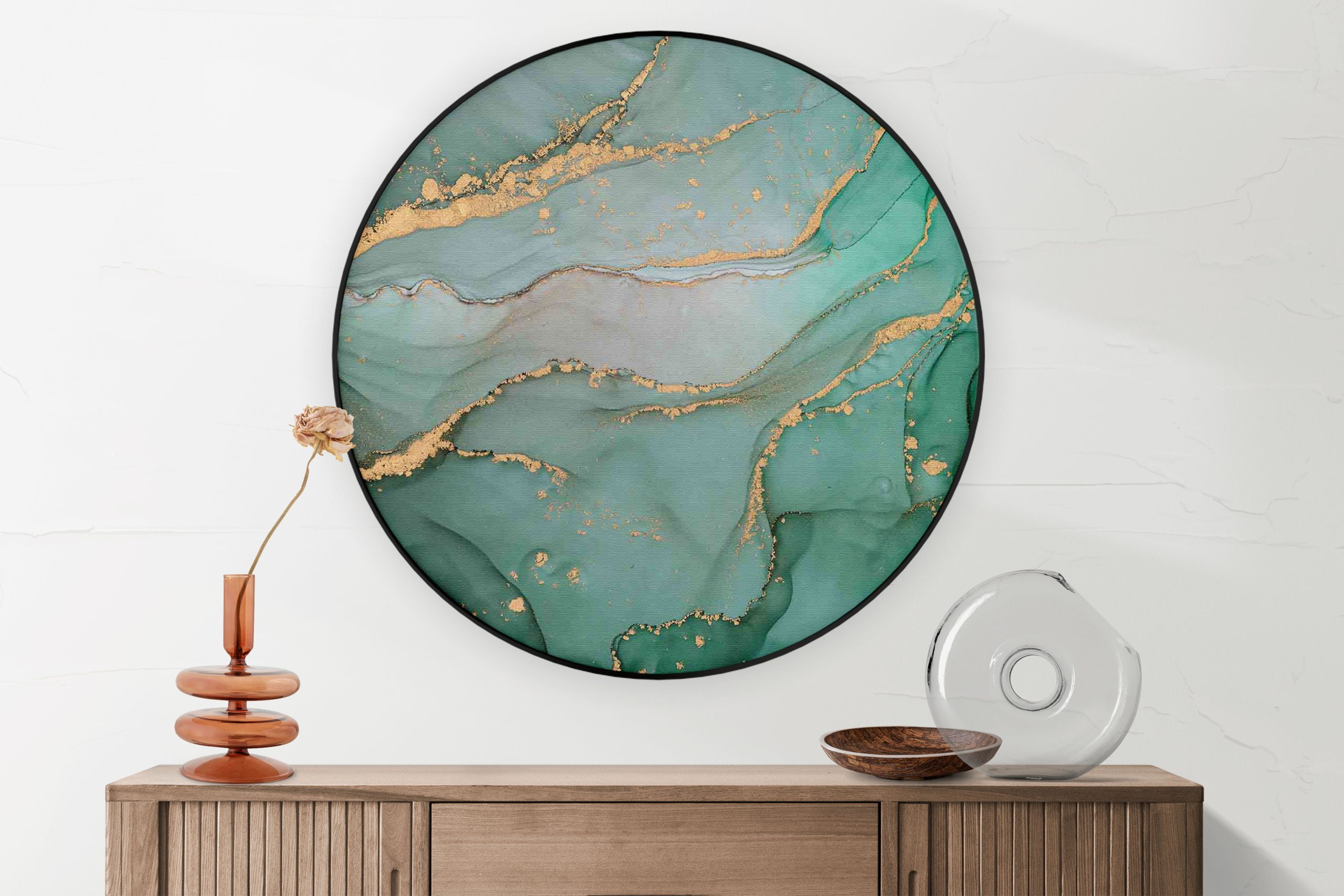 Akoestisch Schilderij Marmer Look Colored 06 Rond - Muurcirkel Template Vierkant Rond marmer 26 1 2 scaled 1