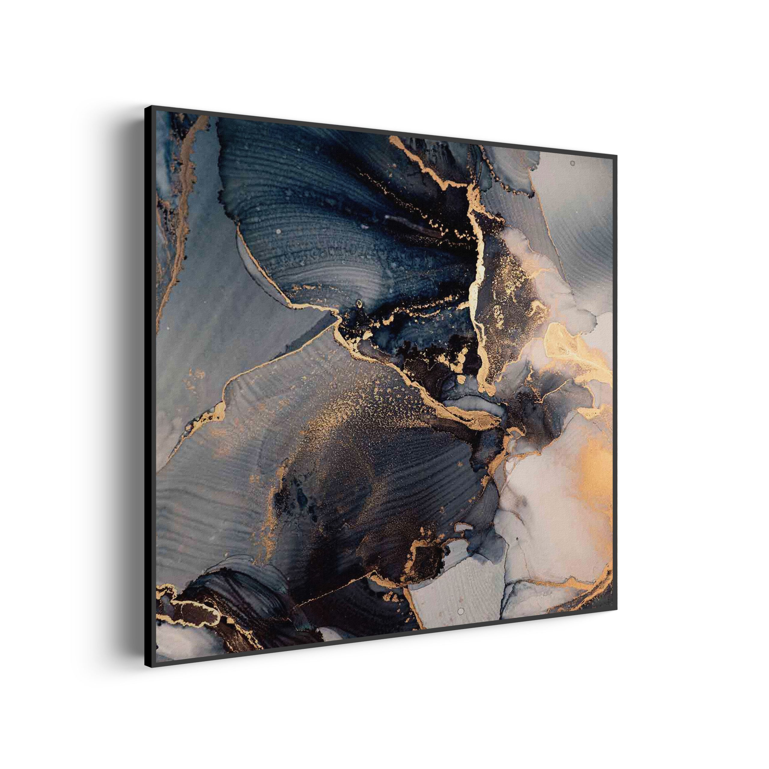 Akoestisch Schilderij Marmer Look Chique Donker Blauwtinten met Goud 01 Vierkant Template Vierkant Rond marmer 29 1 3 scaled 1