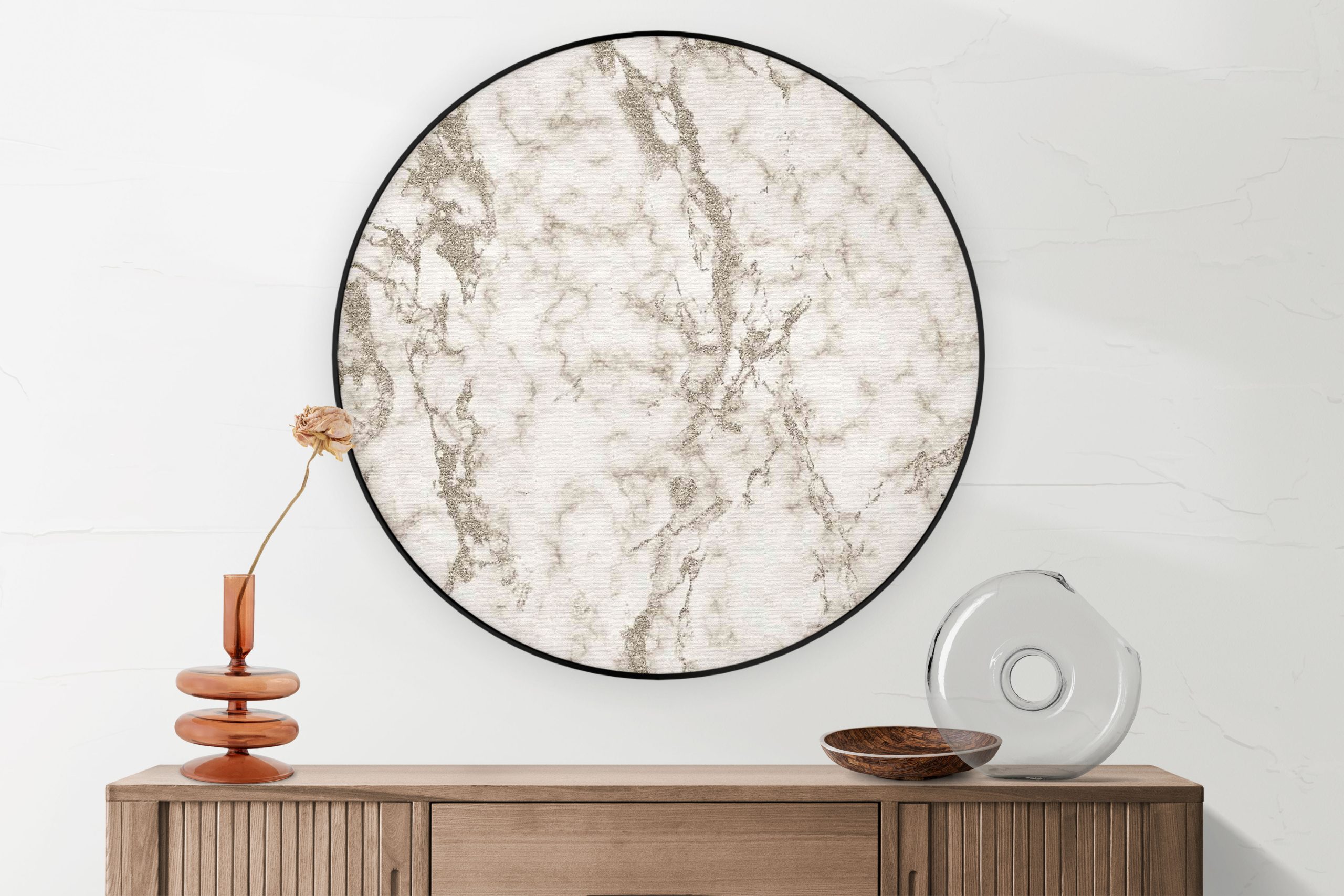 Akoestisch Schilderij Basis Marmer Look Grijs Rond - Muurcirkel Template Vierkant Rond marmer 3 1 2 scaled 1