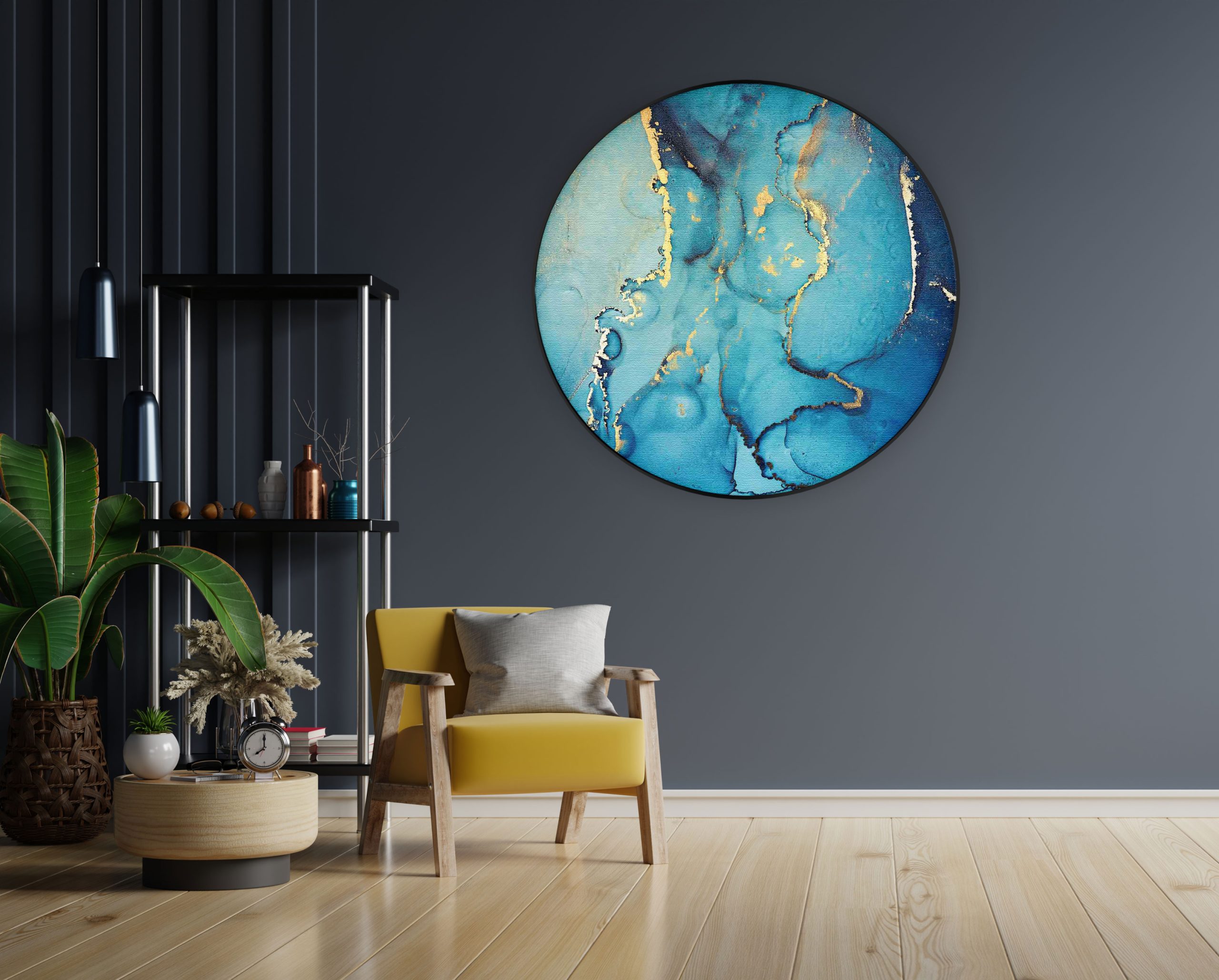 Akoestisch Schilderij Marmer Look Colored 010 Rond - Muurcirkel Template Vierkant Rond marmer 33 1 1 scaled 2