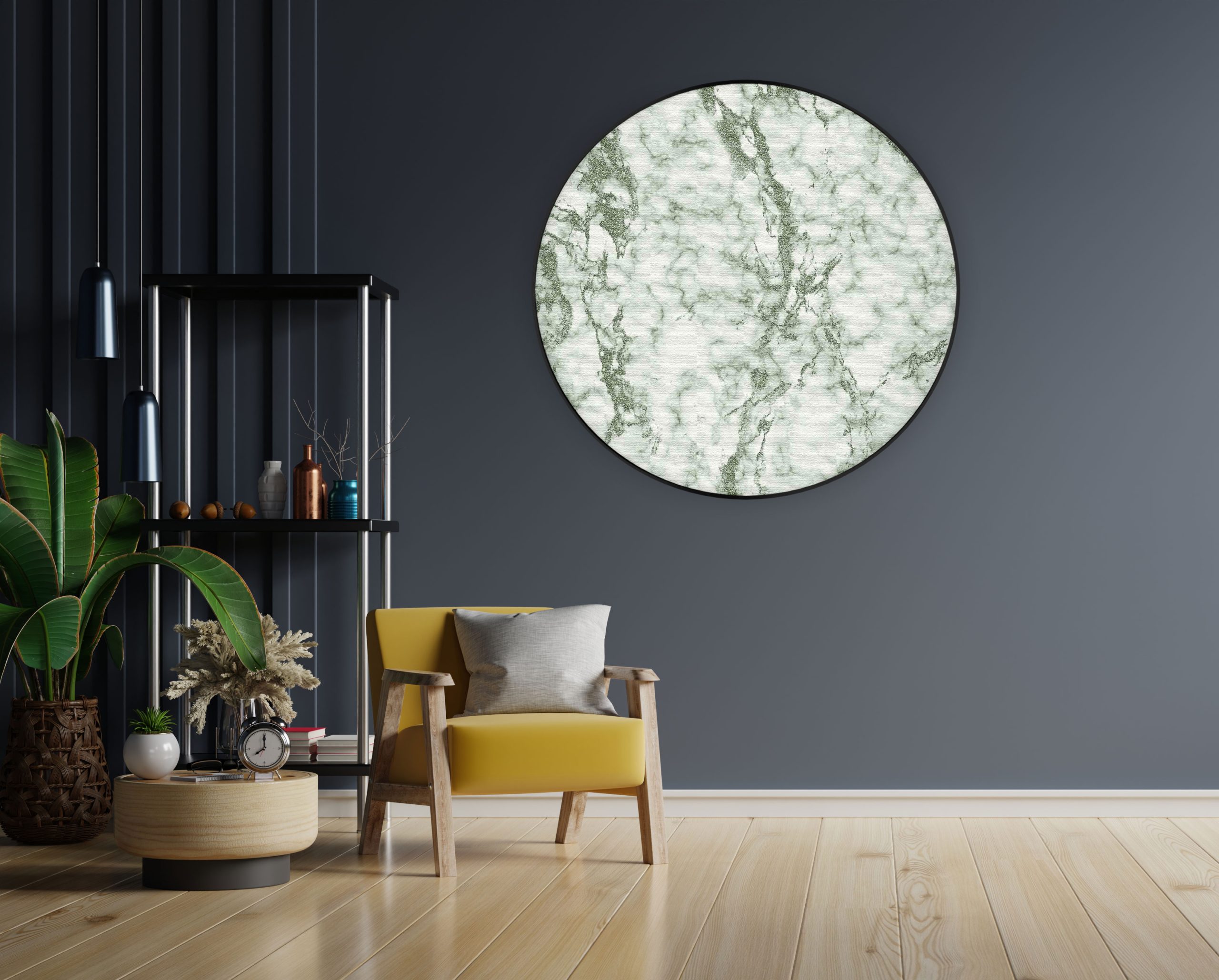Akoestisch Schilderij Basis Marmer Look Grijs Rond - Muurcirkel Template Vierkant Rond marmer 6 1 1 scaled 1