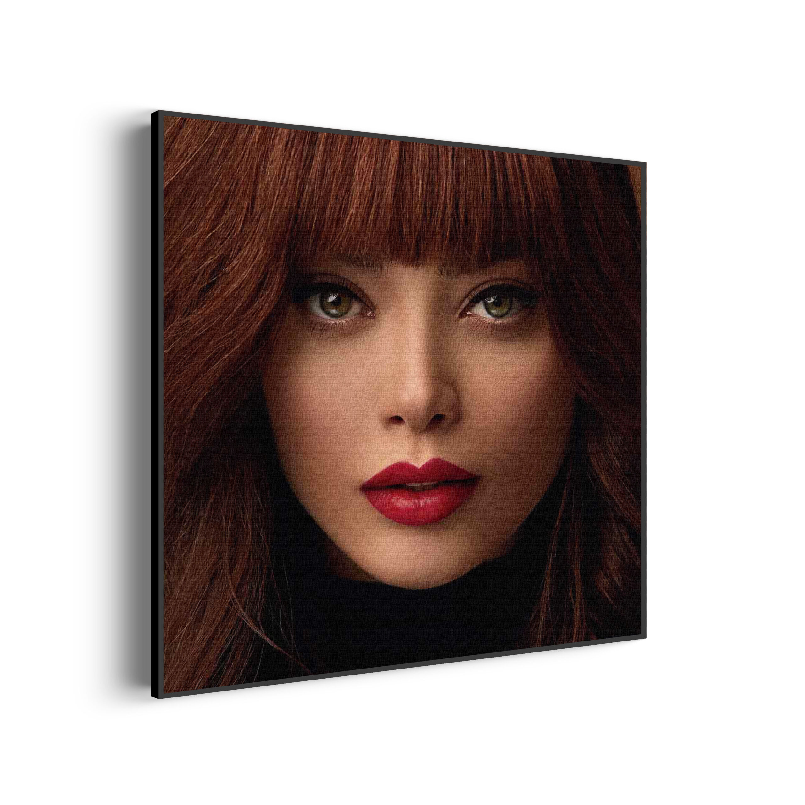 Akoestisch Schilderij Mooie Vrouw Met Oranje Haar Vierkant Template Vierkant Rond mensen 20 scaled 1