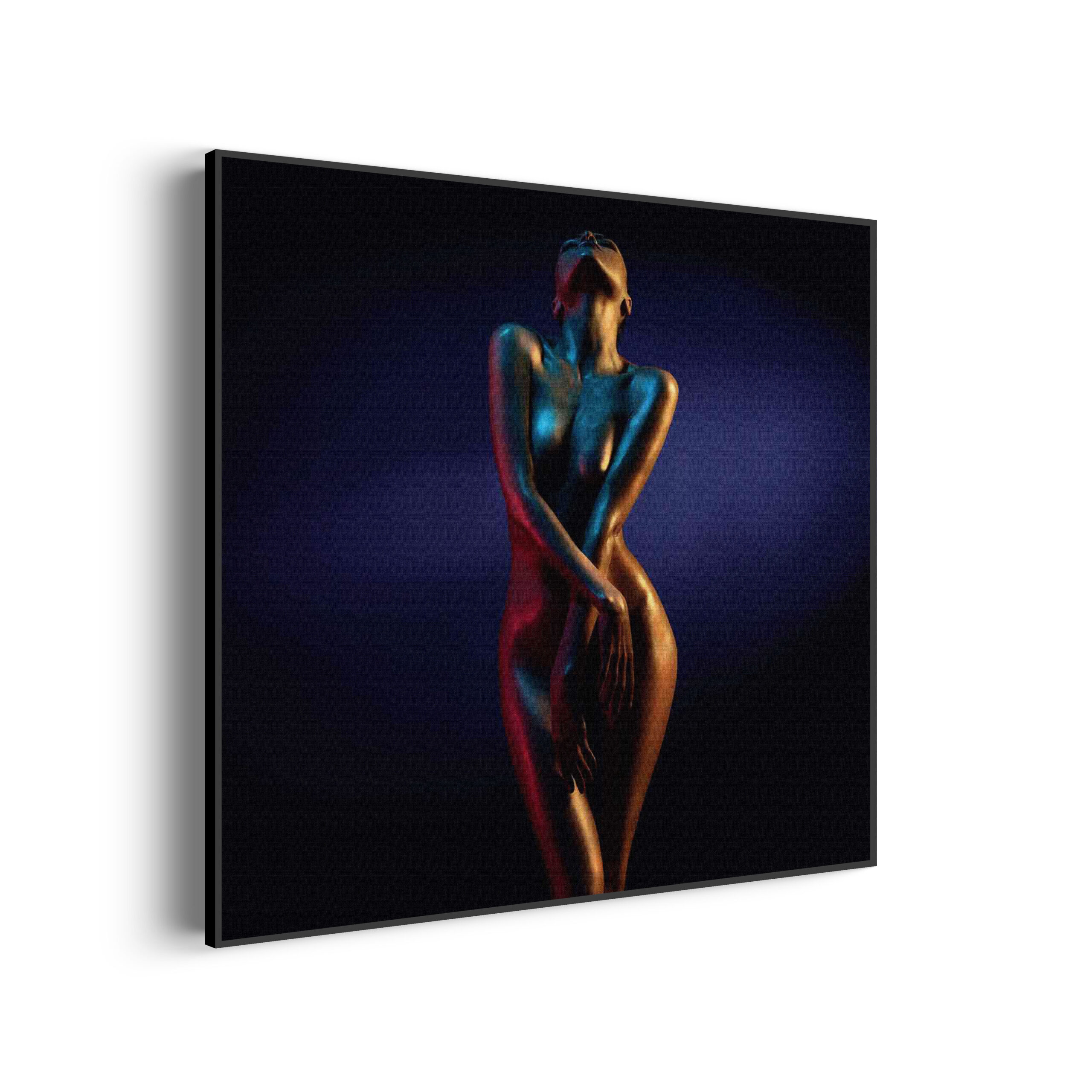 Akoestisch Schilderij Artistieke Mooie Vrouw Goud 02 Vierkant Template Vierkant Rond mensen 36 scaled 1