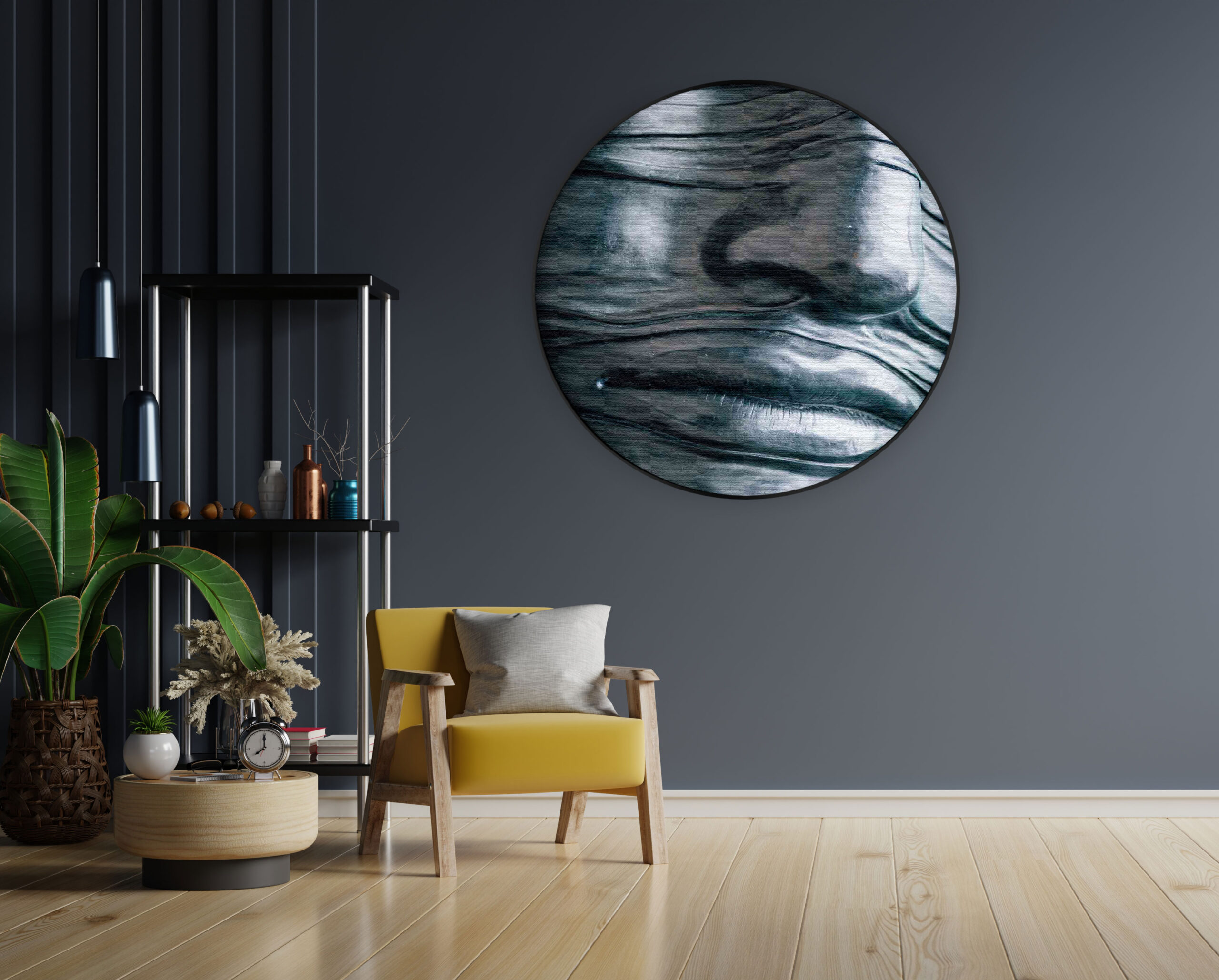 Akoestisch Schilderij Het Zilvere Hoofd Rond - Muurcirkel Template Vierkant Rond mensen 8 1 4 scaled 1