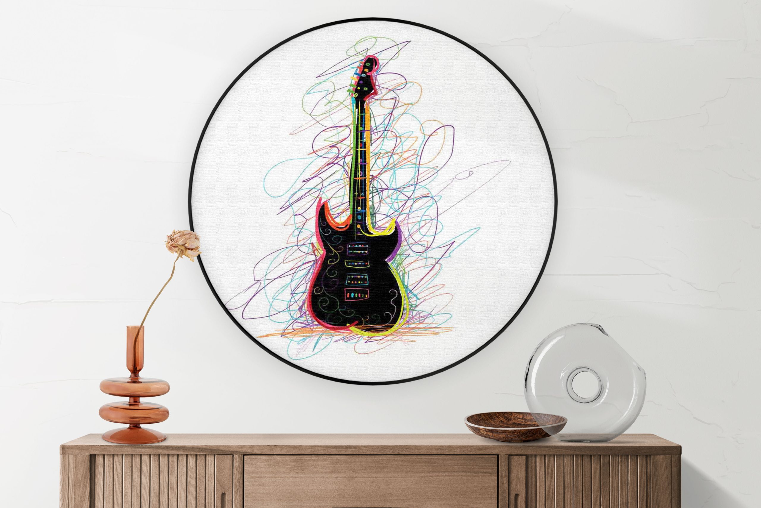 Template_Vierkant_Rond_muziek_22-4-scaled Akoestisch Schilderij Kleurrijke Saxofonist 02 Rond - Muurcirkel Template Vierkant Rond muziek 22 4 scaled 1