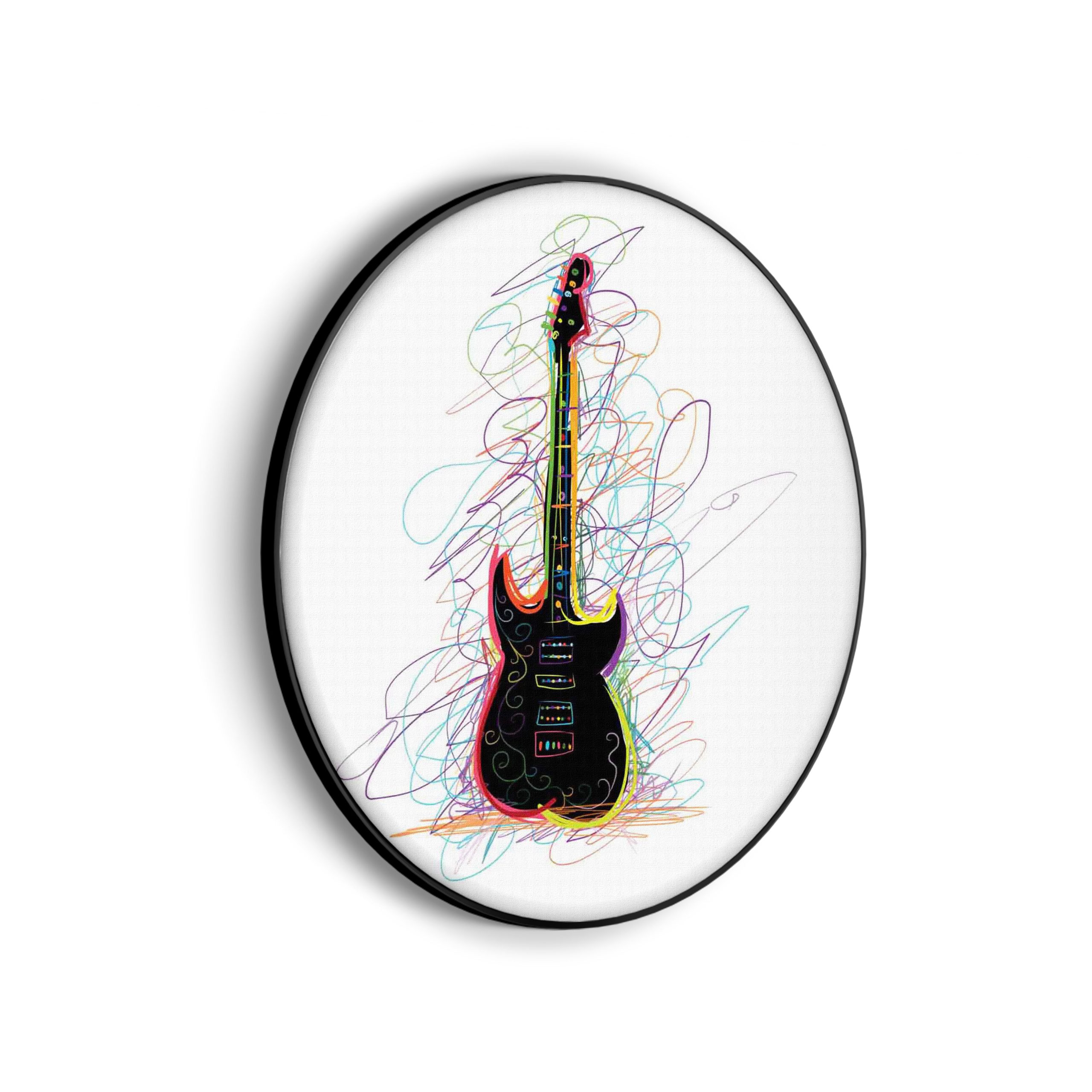 Akoestisch Schilderij The Dancing Disco Rond - Muurcirkel Template Vierkant Rond muziek 22 scaled 1