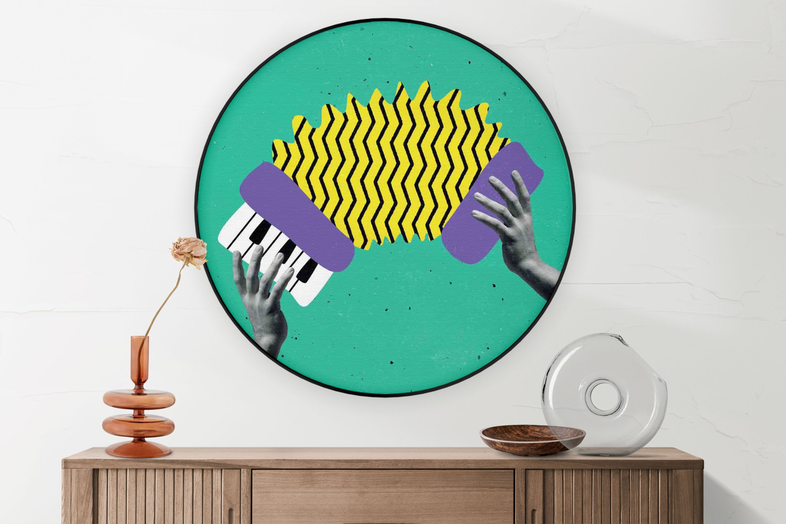 Akoestisch Schilderij Accordeon Rond - Muurcirkel Template Vierkant Rond muziek 7 2 scaled 1