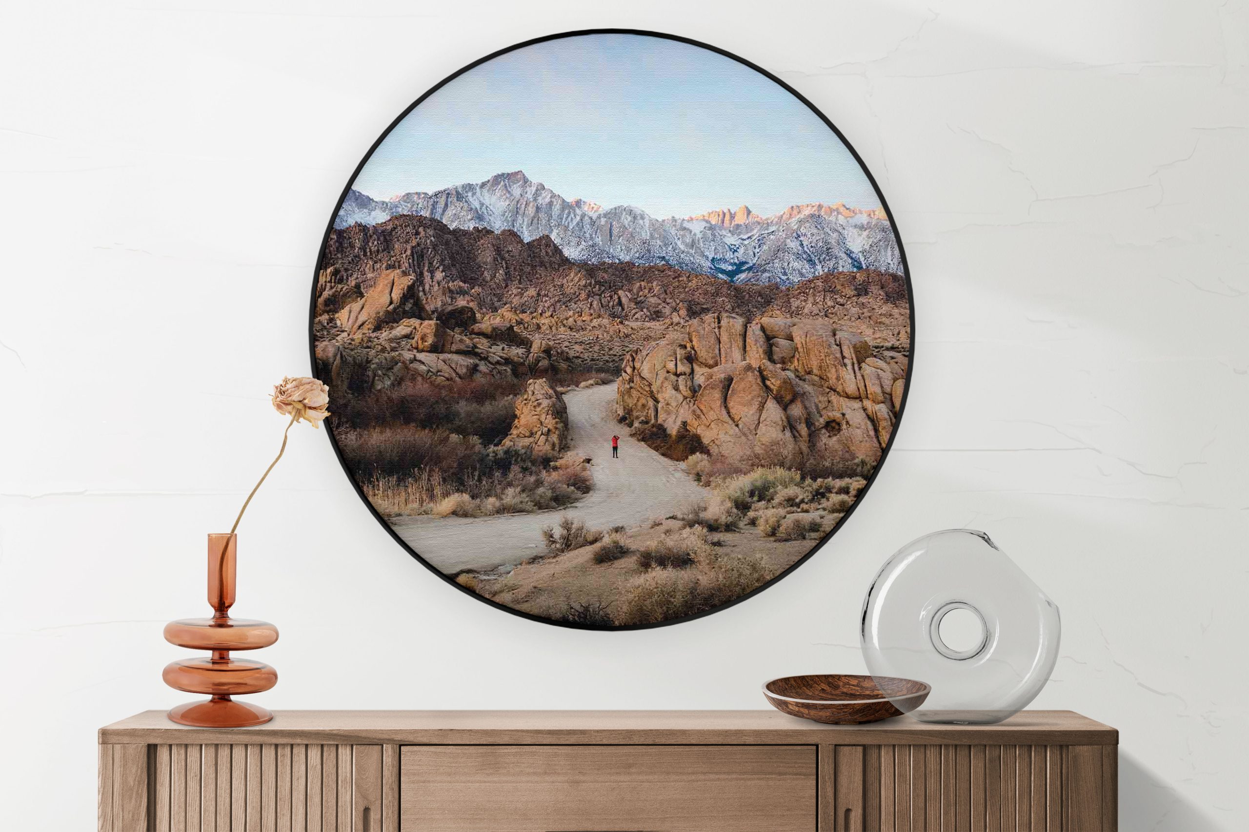 Akoestisch Schilderij Mount Whitney Rond - Muurcirkel Template Vierkant Rond natuur 16 1 2 scaled 1