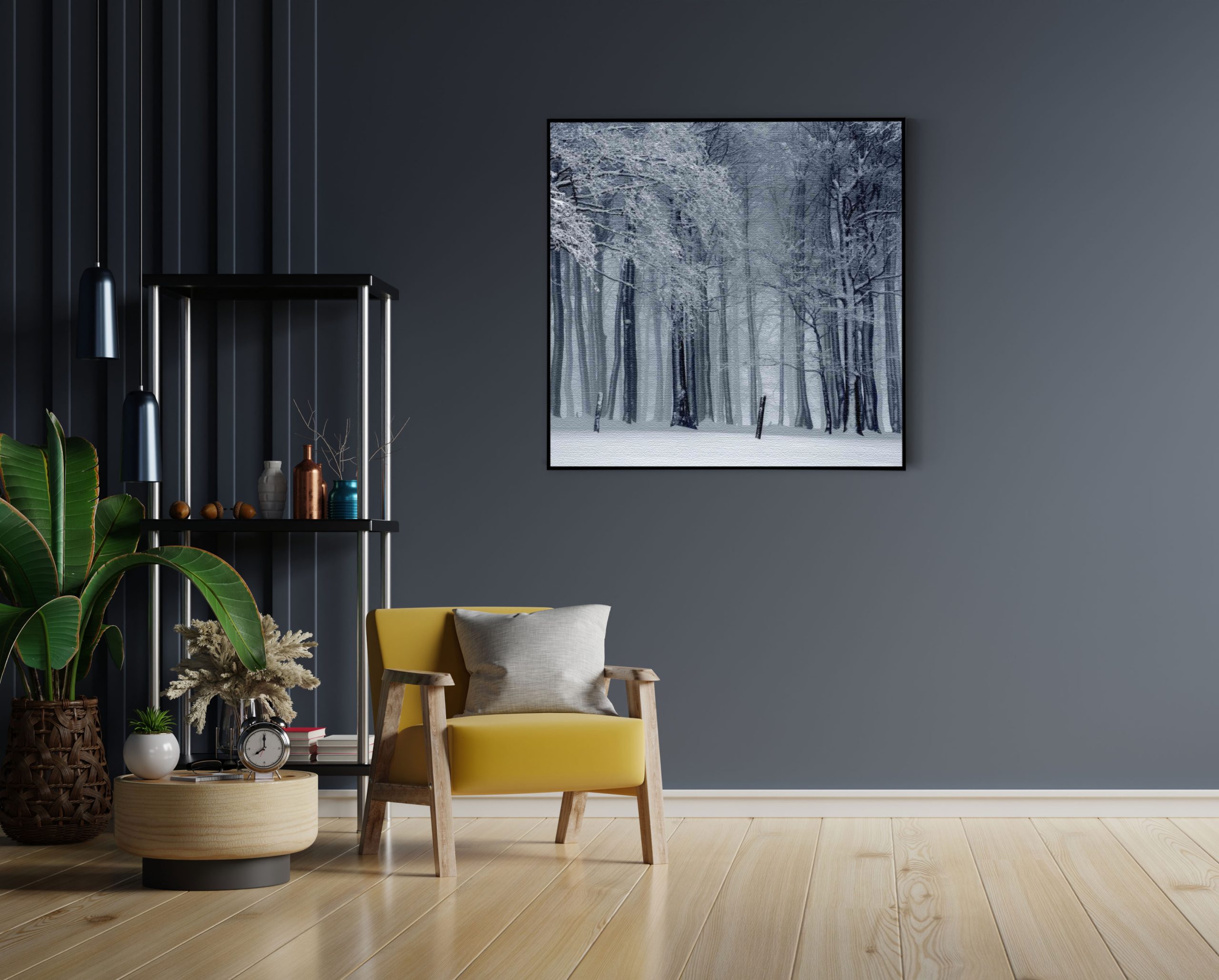 Akoestisch Schilderij Het winterse bos Vierkant Template Vierkant Rond natuur 27 1 1 scaled 2