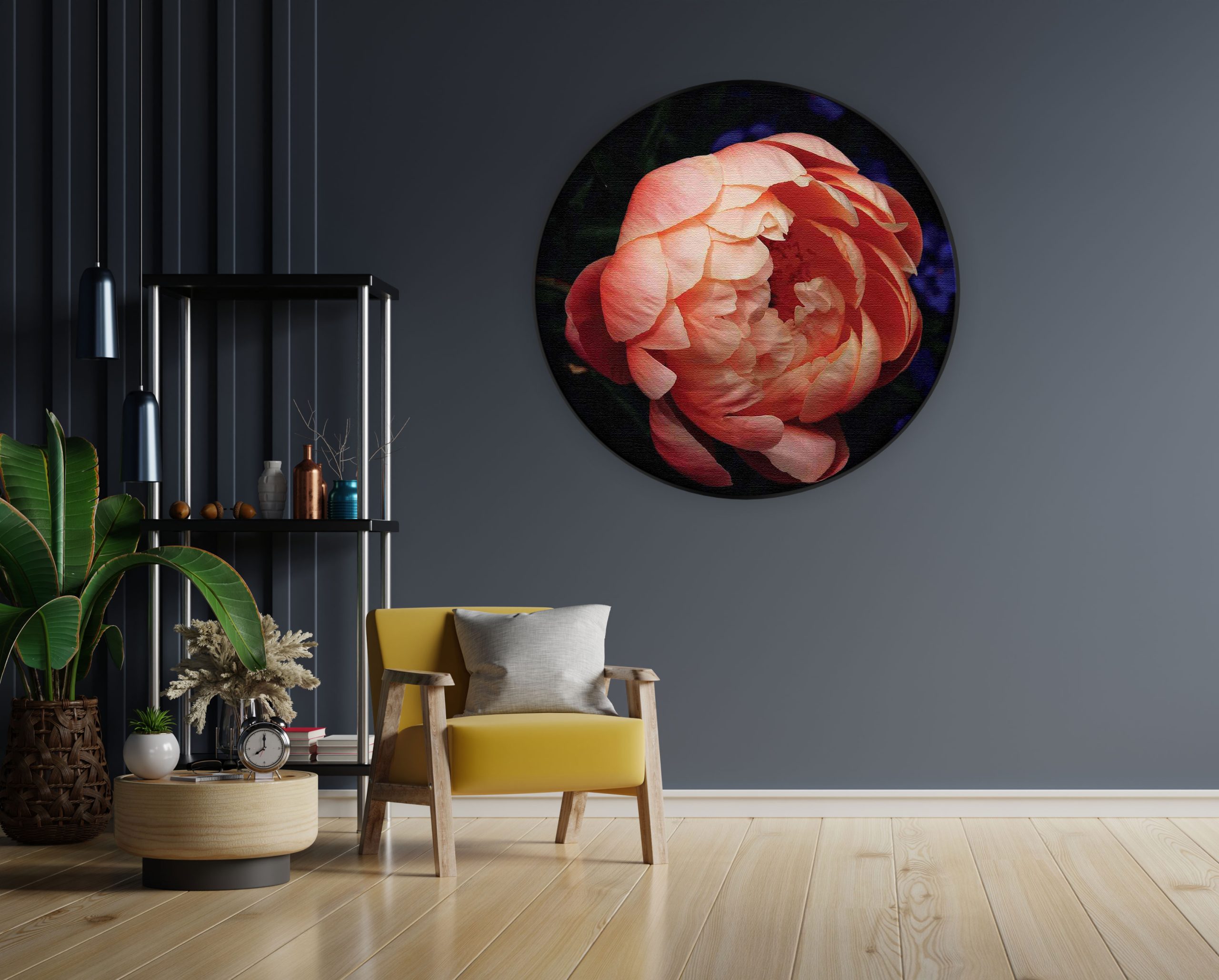 Akoestisch Schilderij Pioenroos Rond - Muurcirkel Template Vierkant Rond natuur 28 1 1 scaled 1