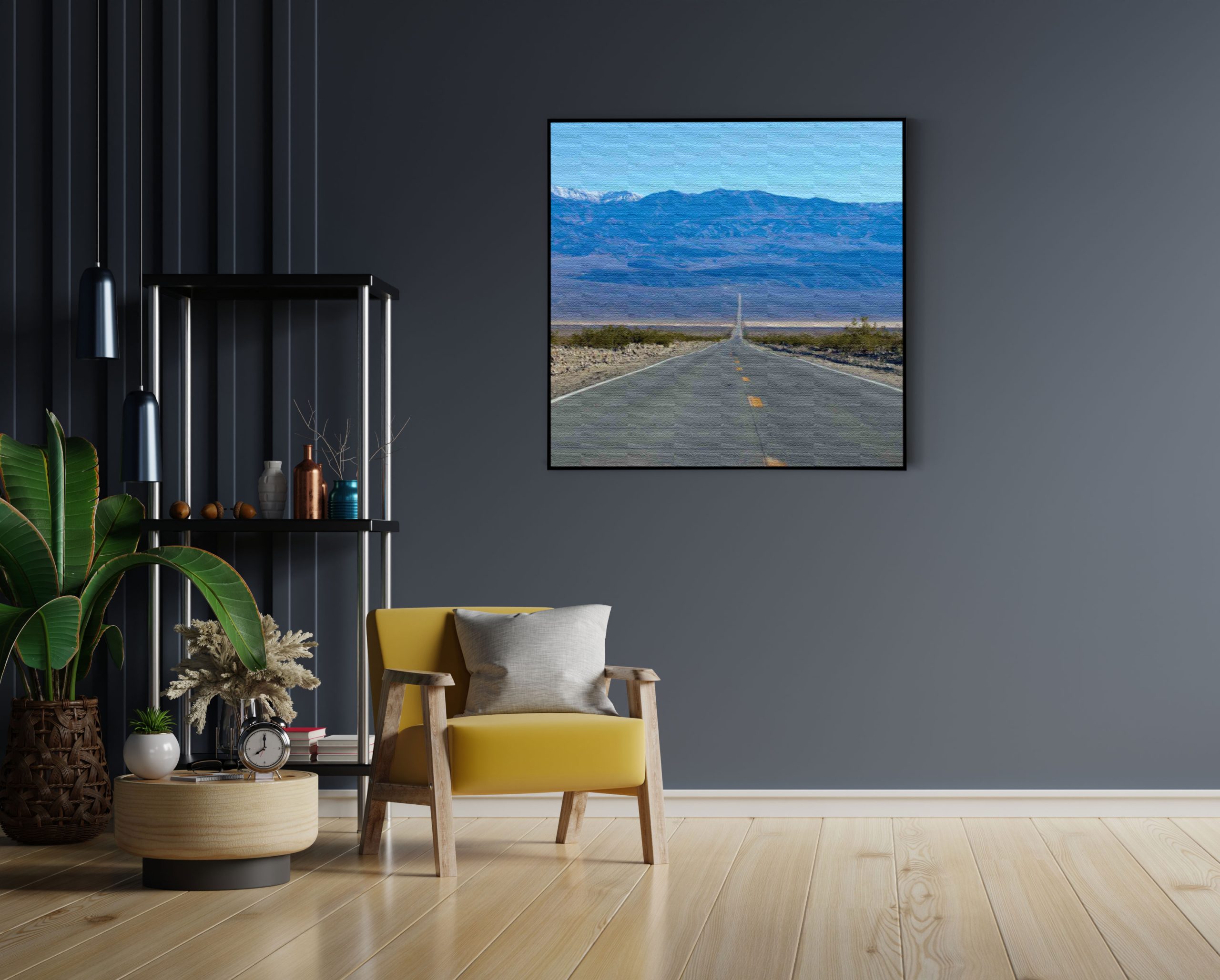 Akoestisch Schilderij The road in Deathvalley Vierkant Template Vierkant Rond natuur 5 1 1 scaled 2