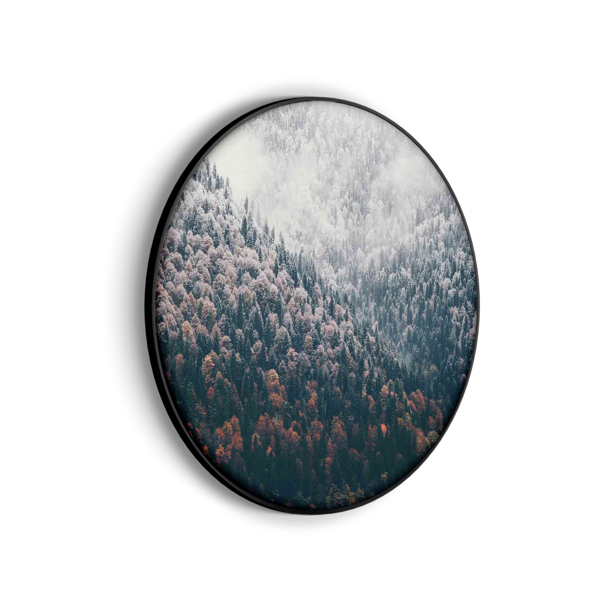 Akoestisch Schilderij Van herfst naar winter Rond - Muurcirkel Template Vierkant Rond natuur 59 scaled 1