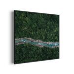 Akoestisch Schilderij Ruige rivier door bos Vierkant Template Vierkant Rond natuur 65 scaled 2