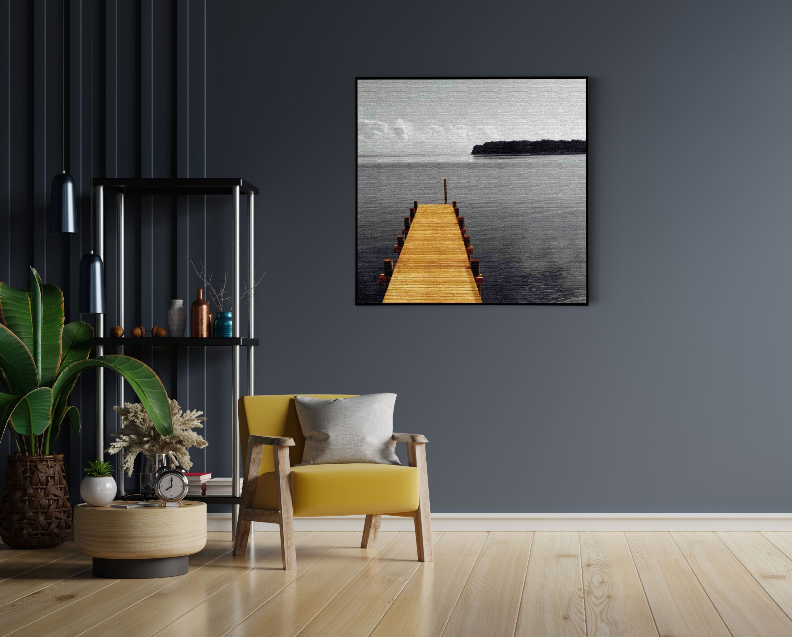 Akoestisch Schilderij De gele Steiger Vierkant Template Vierkant Rond natuur 7 1 1 scaled 2