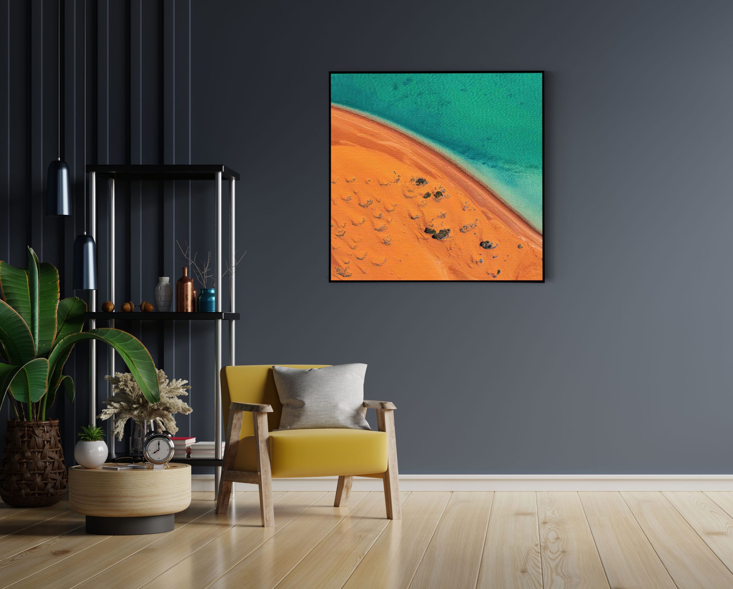 Akoestisch Schilderij Kleurrijke woestijn Vierkant Template Vierkant Rond natuur 79 1 4 scaled 1