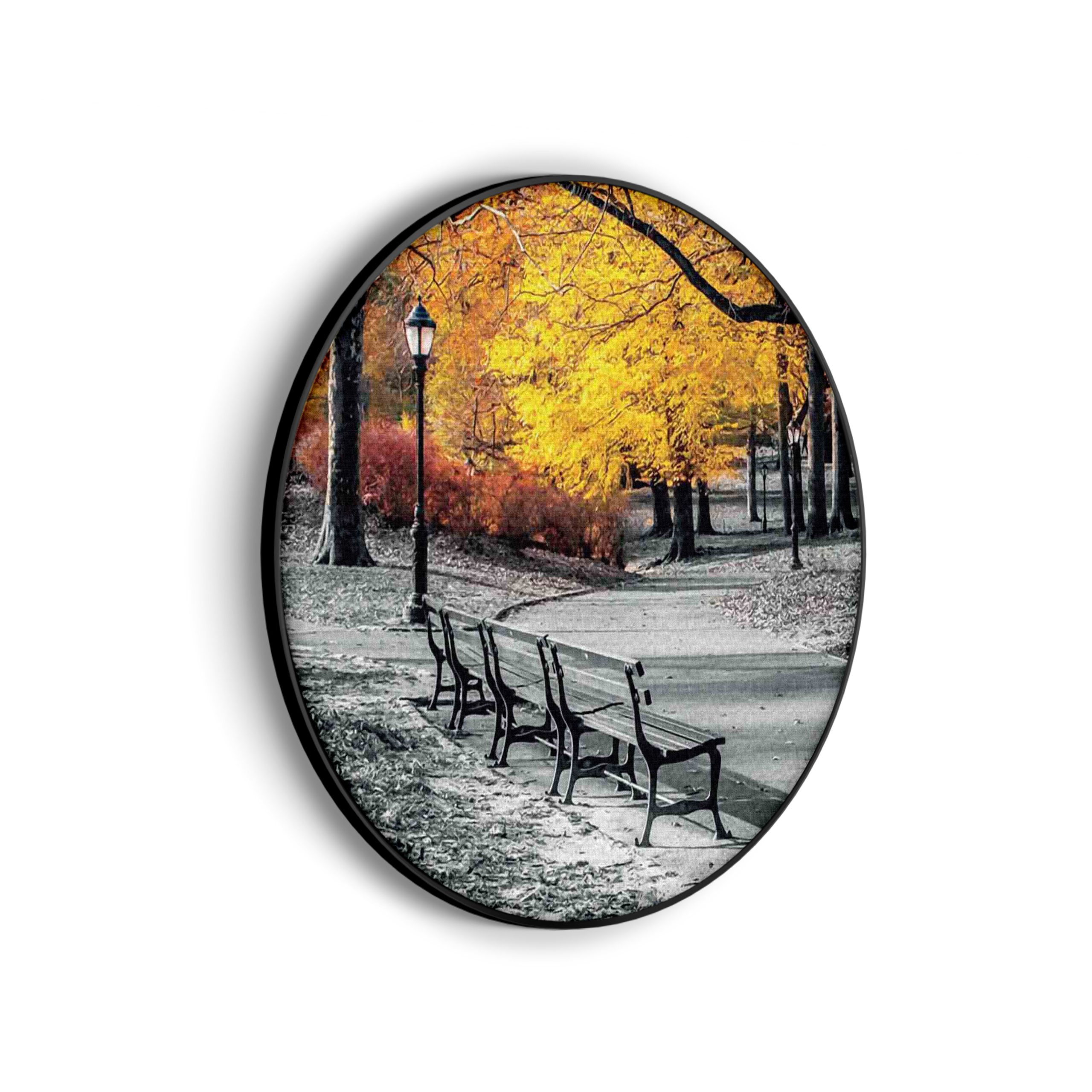 Akoestisch Schilderij Gele herfst Rond - Muurcirkel Template Vierkant Rond natuur 8 scaled 1