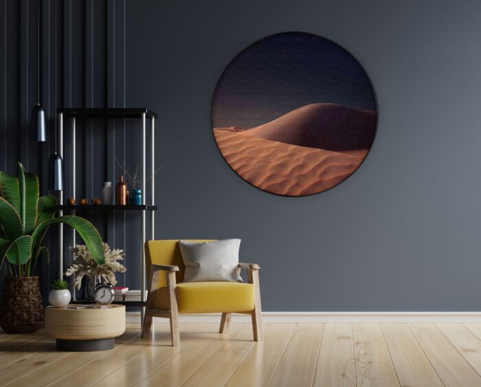 Akoestisch Schilderij De woestijn Rond - Muurcirkel Template Vierkant Rond natuur 86 1 1 scaled 1