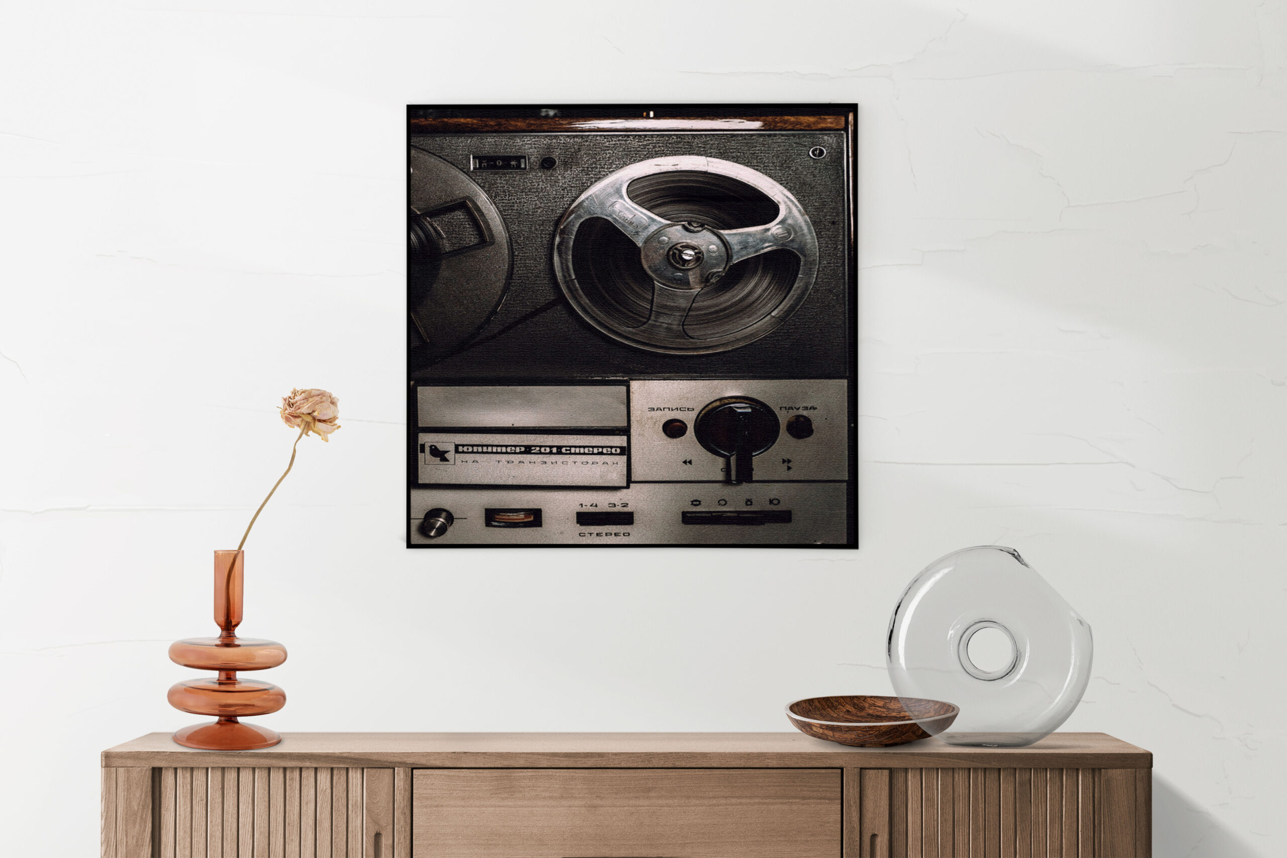 Akoestisch Schilderij De Oude Bandrecorder Vierkant Template Vierkant Rond retro 11 5 scaled 1