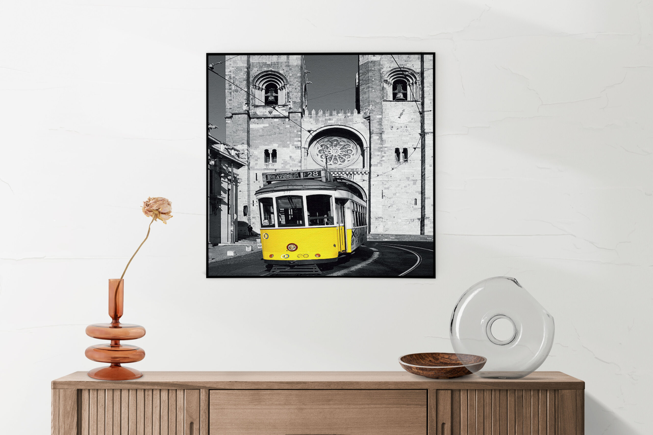 Akoestisch Schilderij Old School Tram Vierkant Template Vierkant Rond retro 15 5 scaled 1