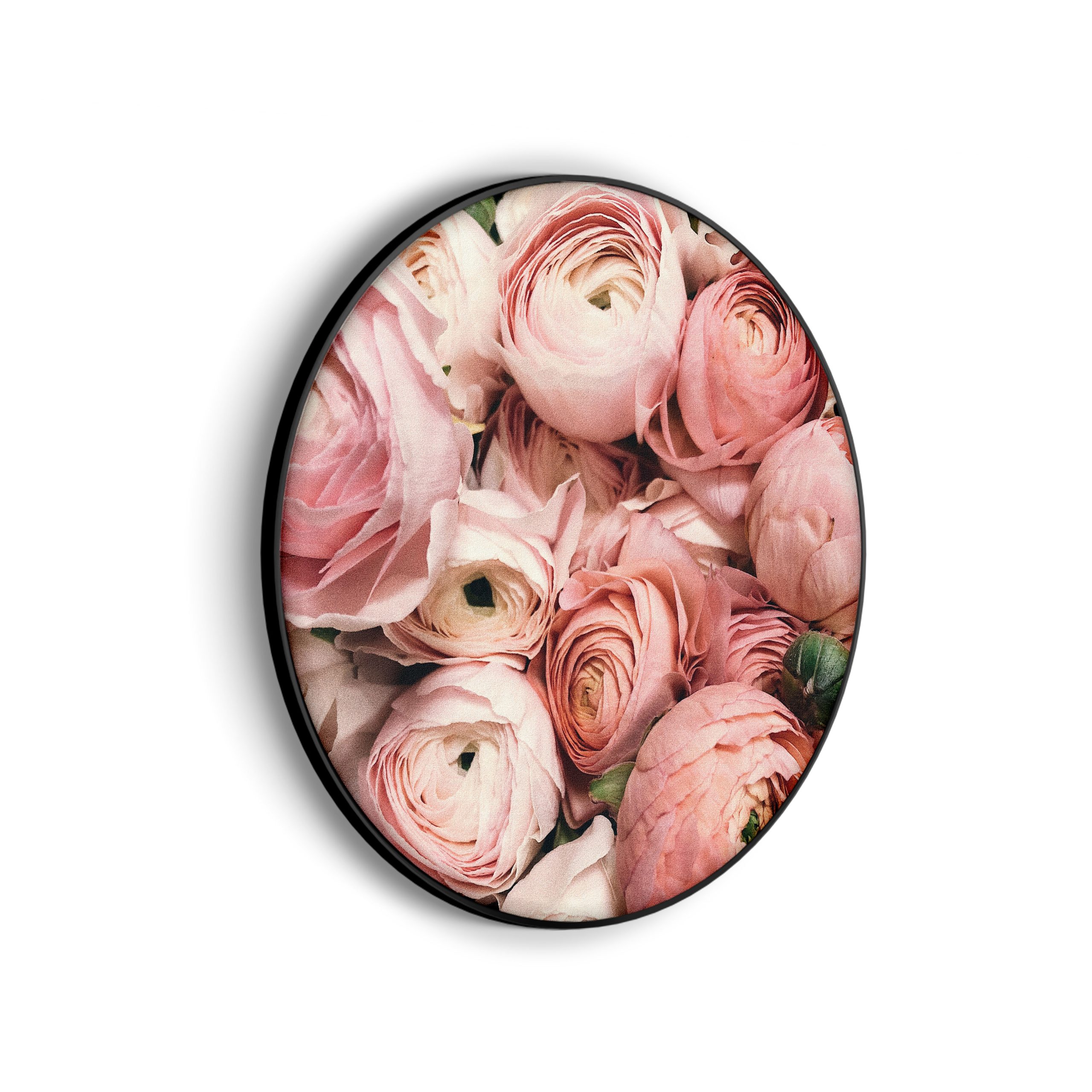Akoestisch Schilderij Roze Rozen Boeket Rond - Muurcirkel Template Vierkant Rond romantisch 13 scaled 1