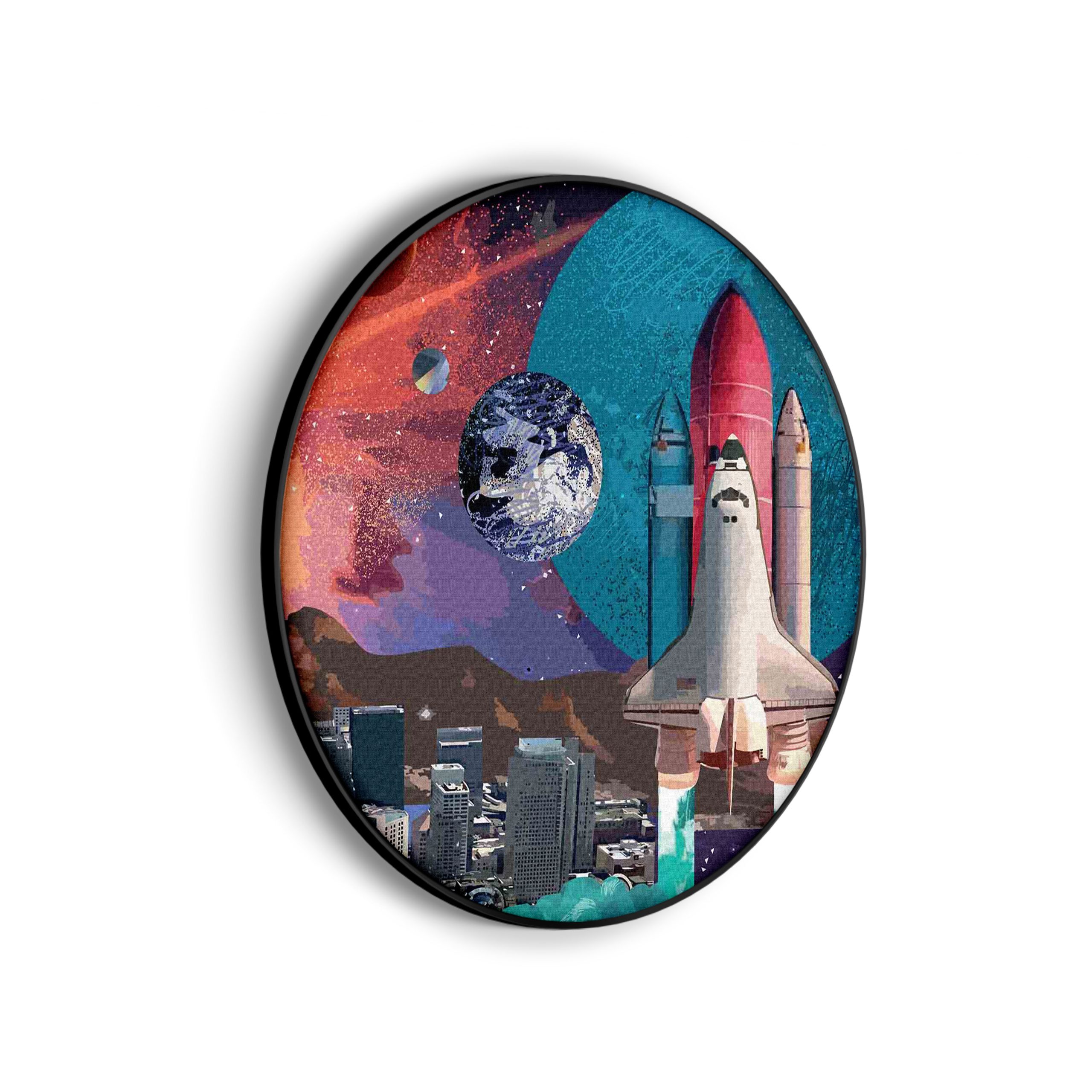 Akoestisch Schilderij Ready for takeoff Rond - Muurcirkel Template Vierkant Rond ruimtevaart 10 scaled 1