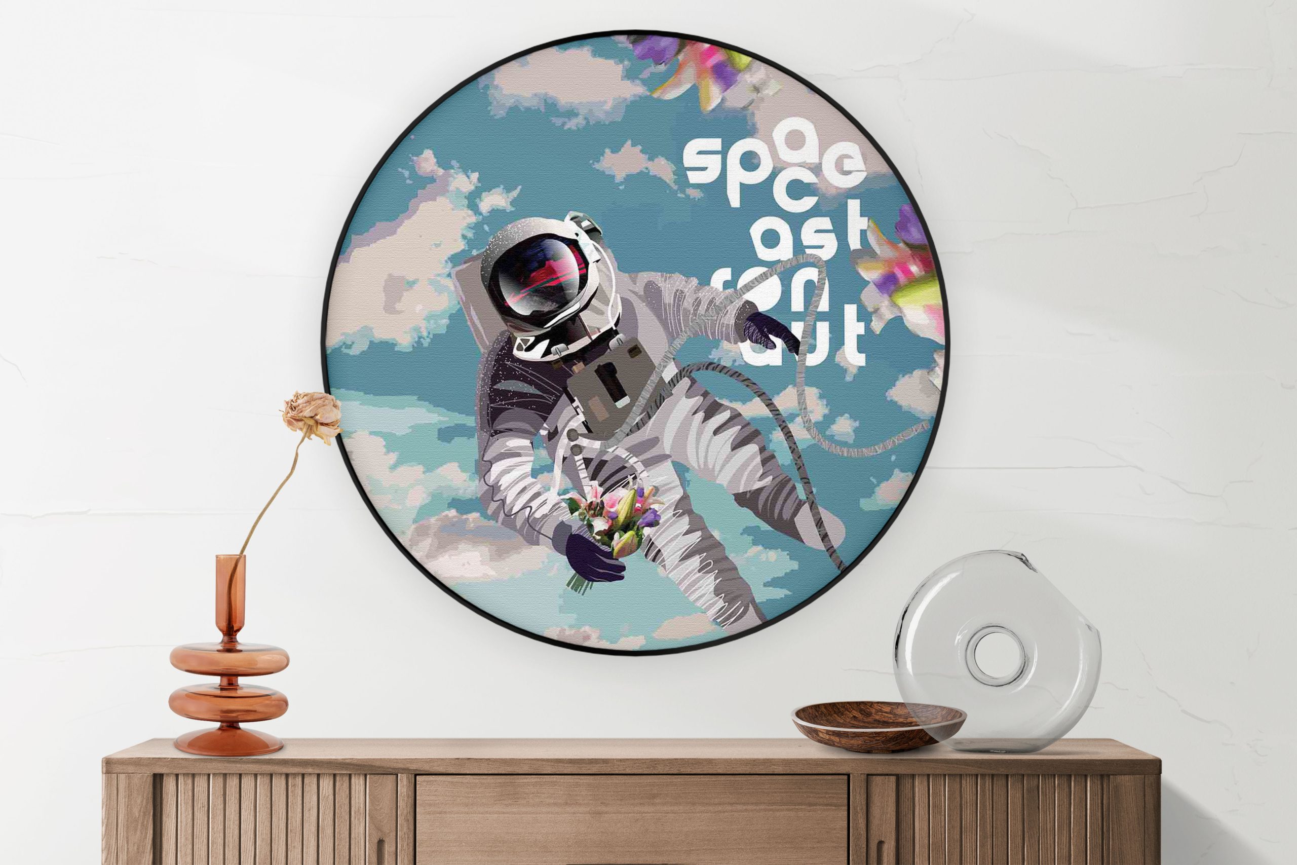 Akoestisch Schilderij Ready for takeoff Rond - Muurcirkel Template Vierkant Rond ruimtevaart 11 2 scaled 1